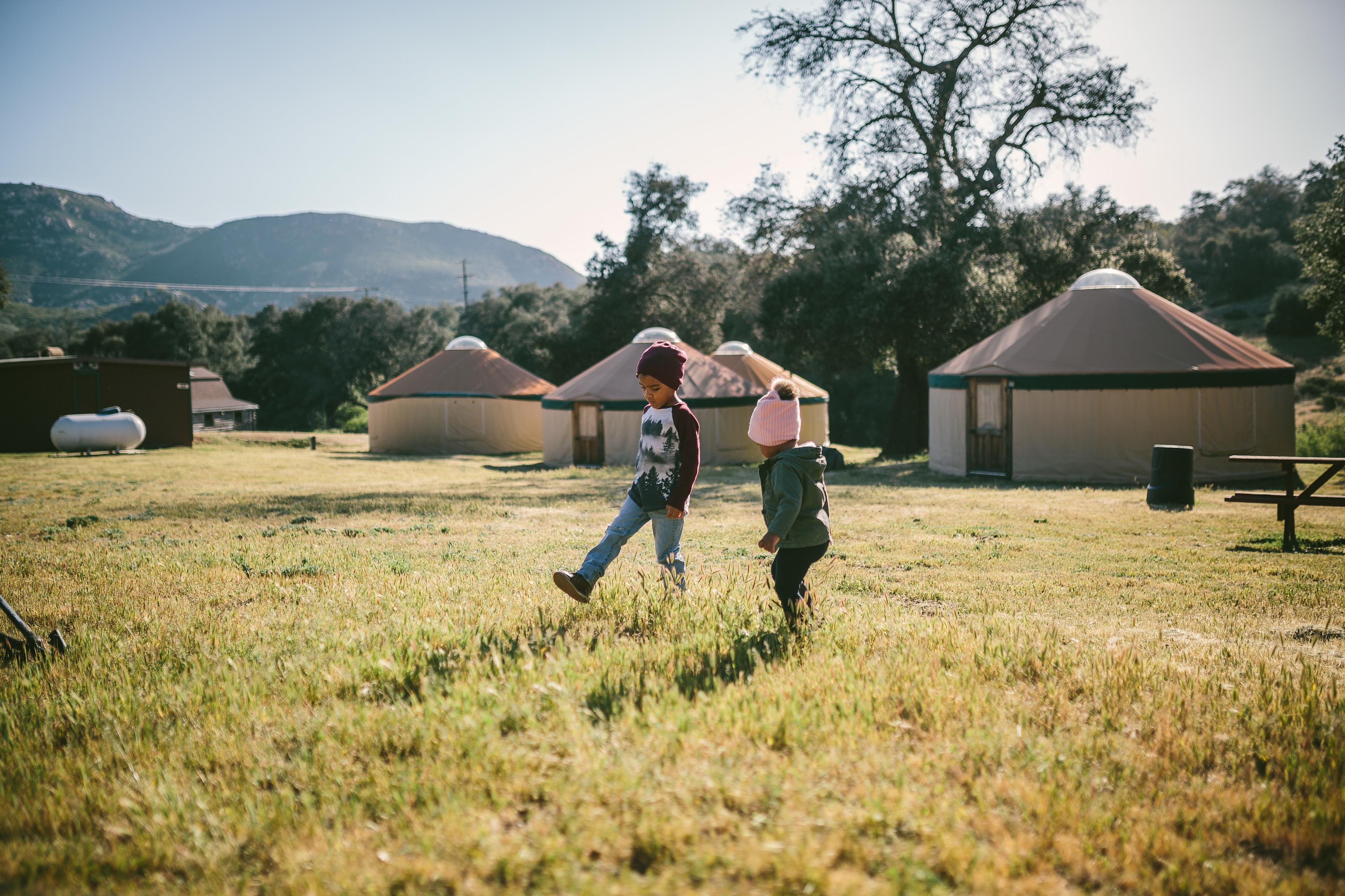 Funny how nature provides so much entertainment for their young minds.