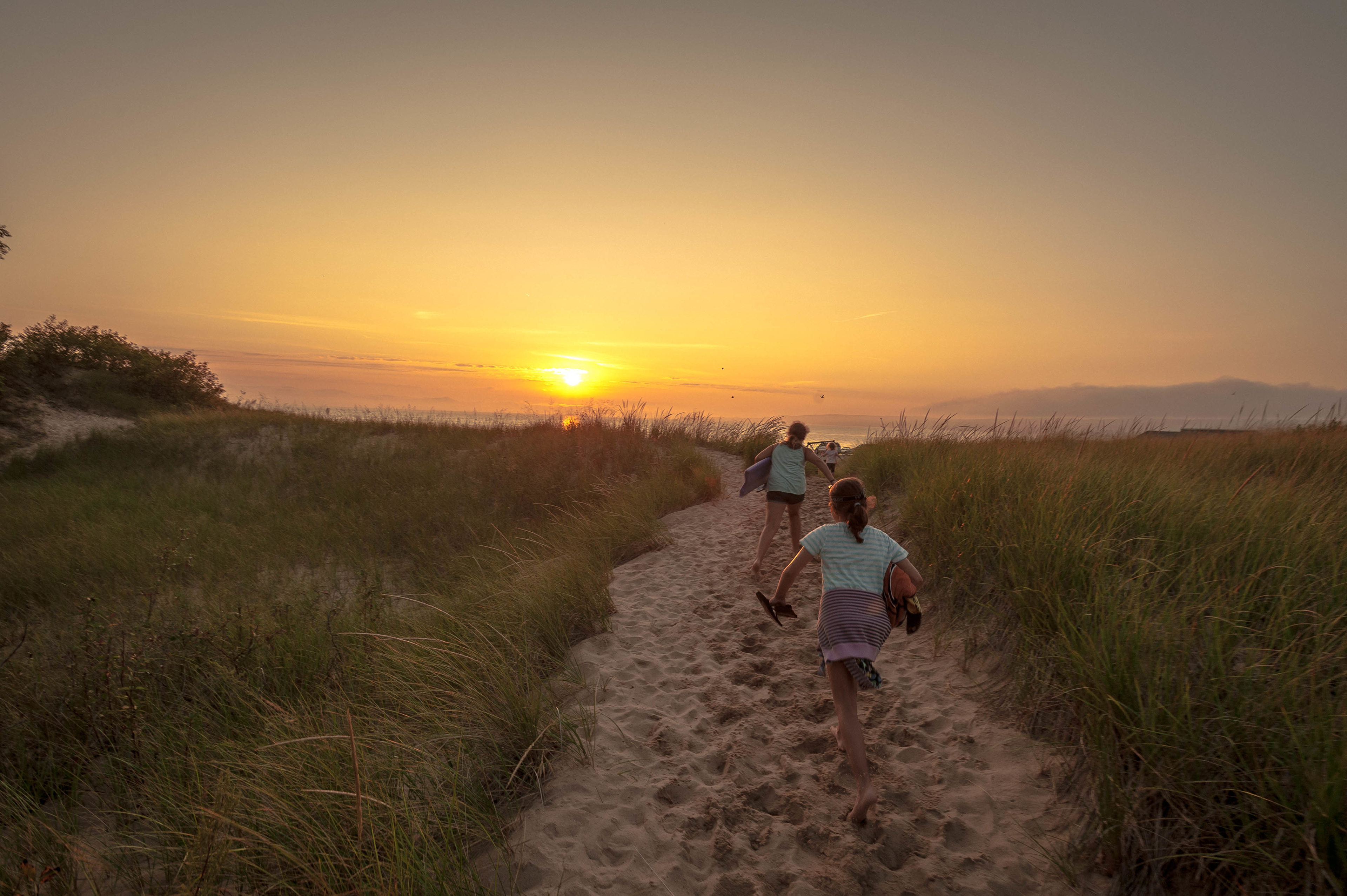 Evening swim, the water was still so warm!