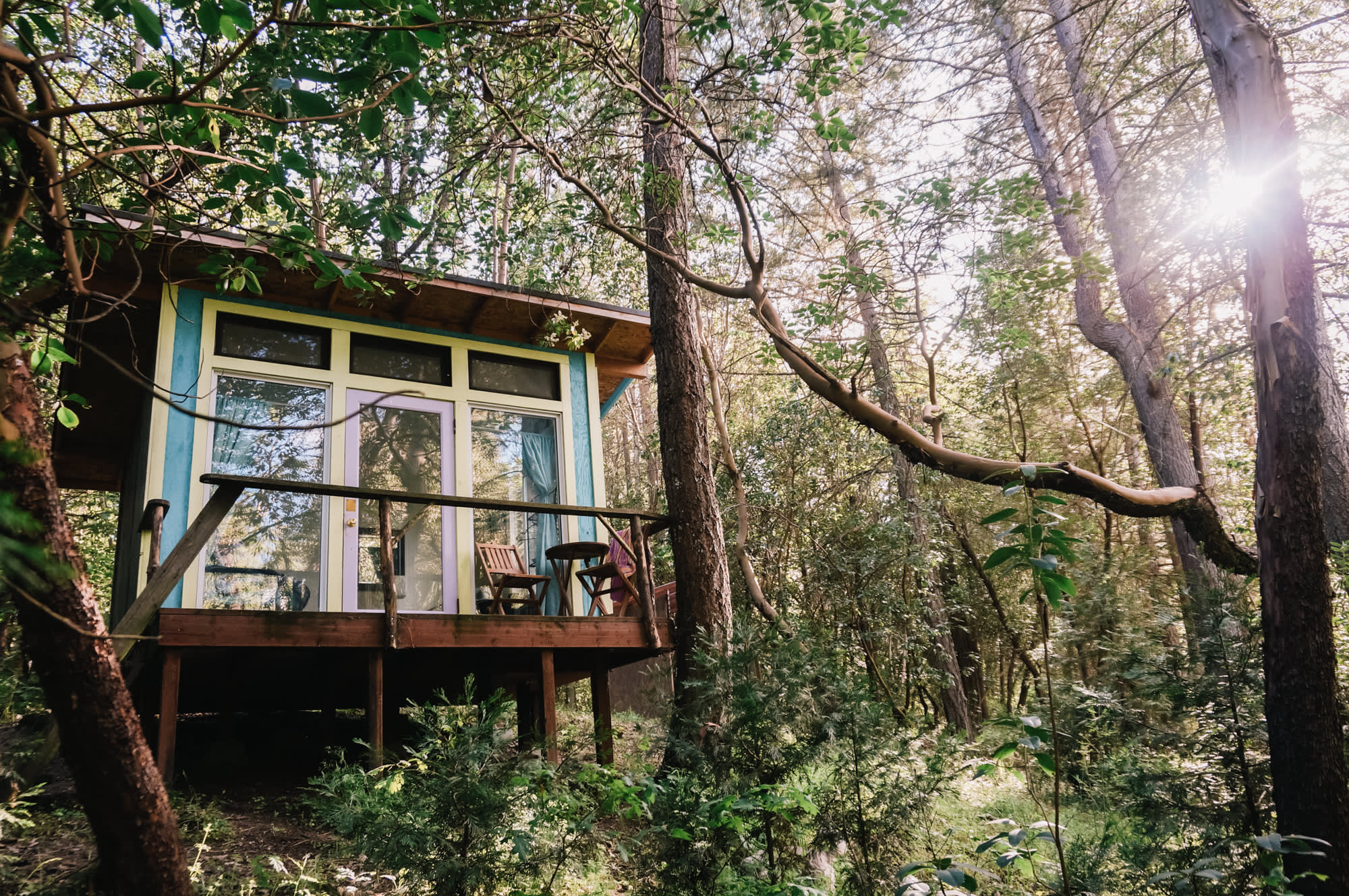 All the windows really make this space unique and sooo delightful and relaxing.