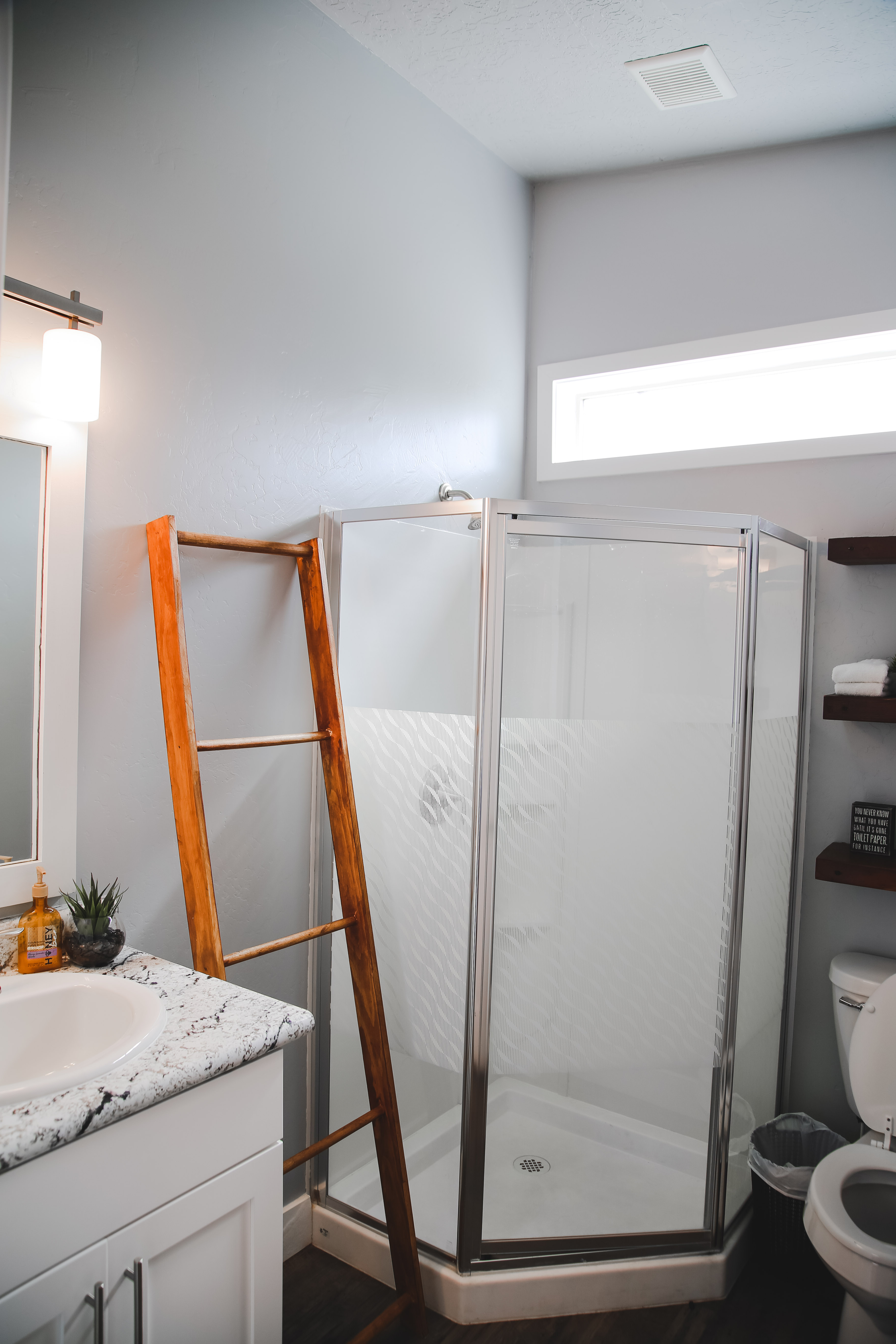 The bathroom was very clean and cute! 