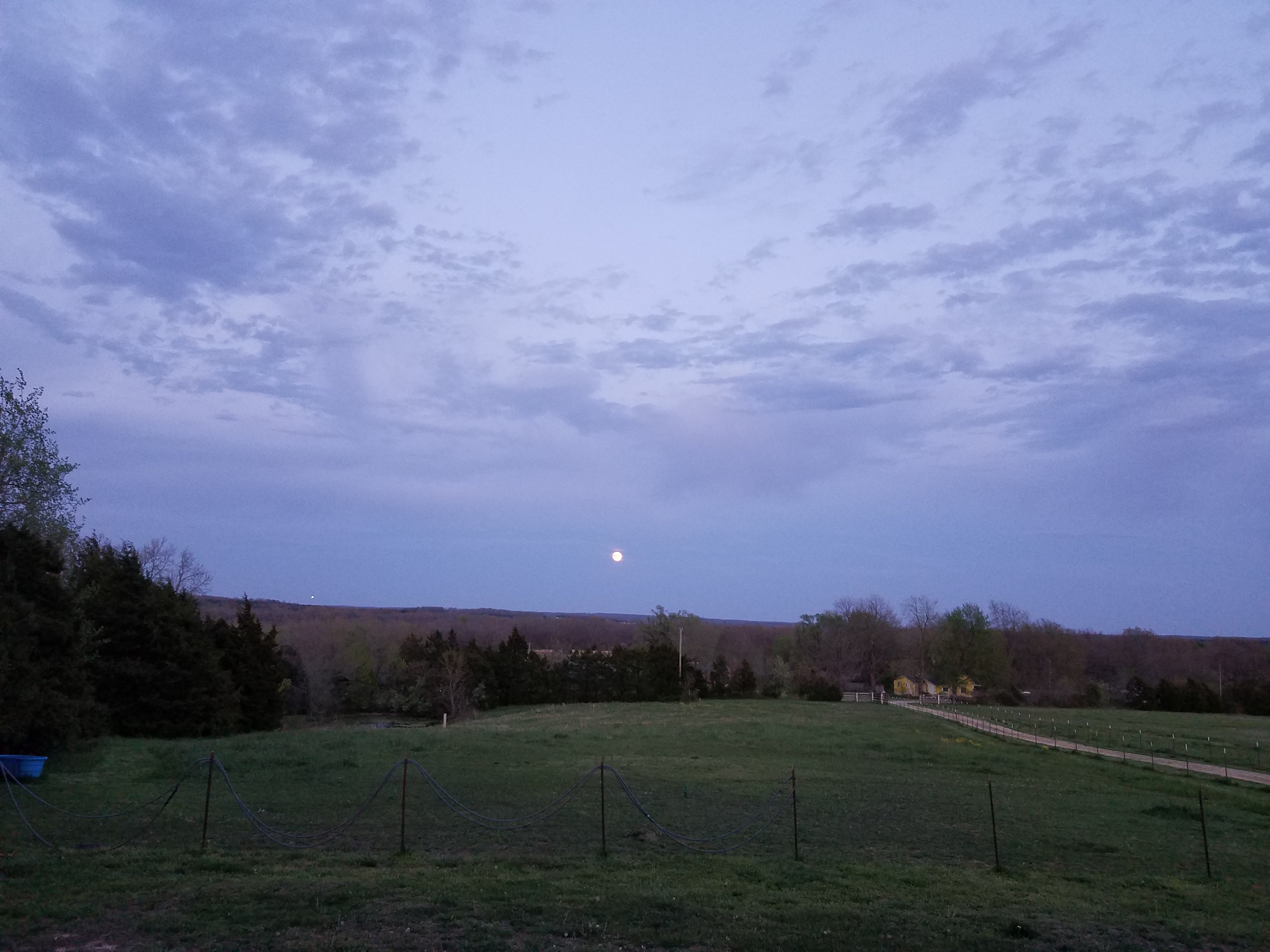 Watch the moonrise and take a moonlit hike. You will have no problem seeing the trails with the bright Missouri Moon.