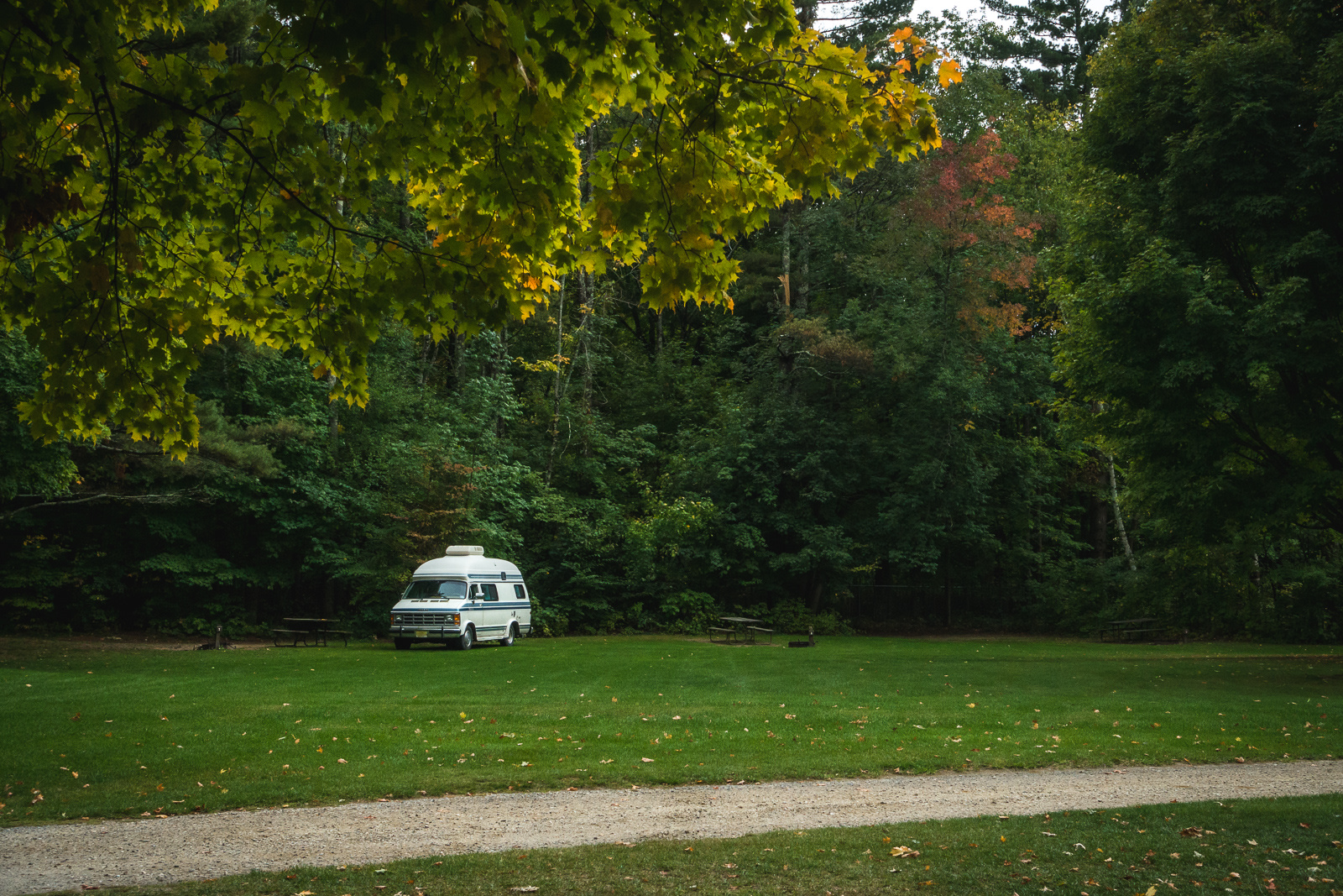 Branbury State Park campsite.
