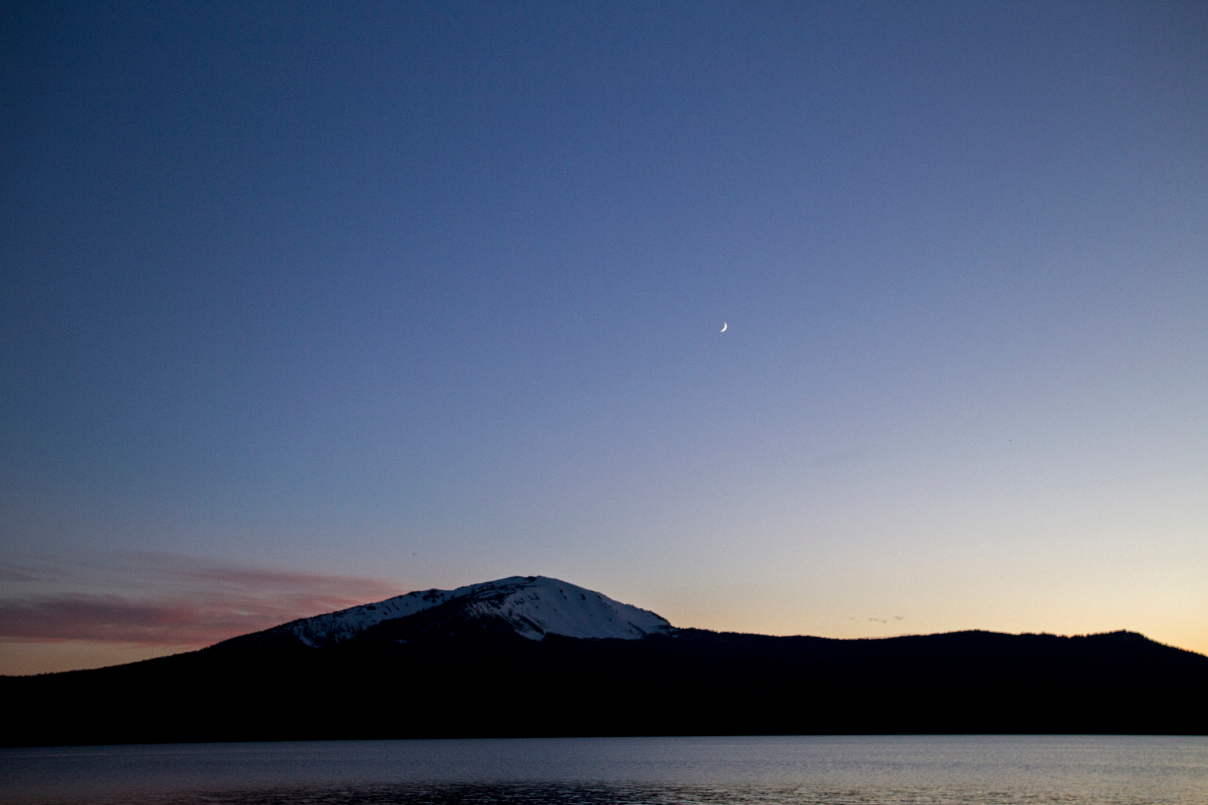 The view of the lake - just a few hundred feet away from our campsite!