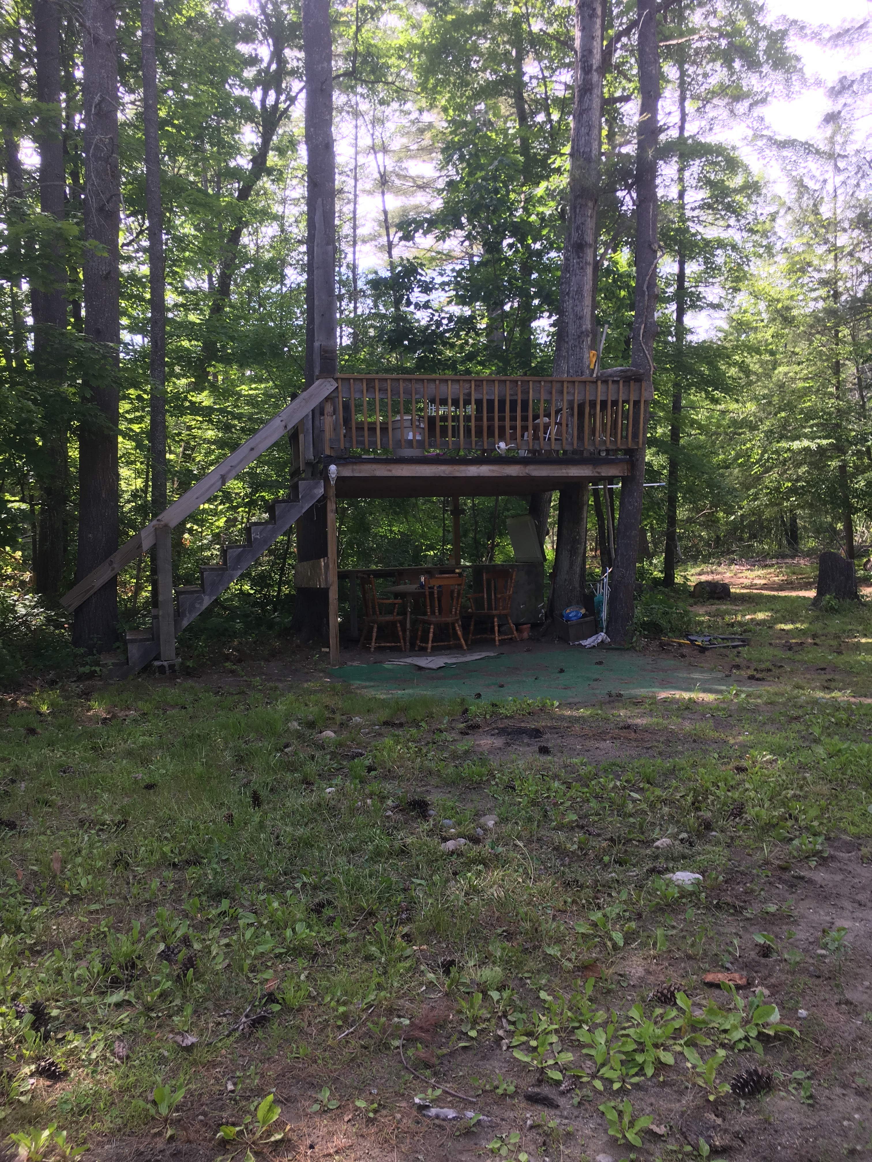 A nice cool place to hang out on a hot summer day.