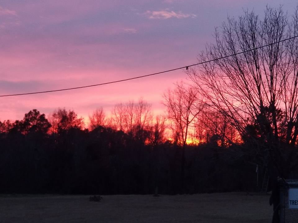 Sunset at the farm