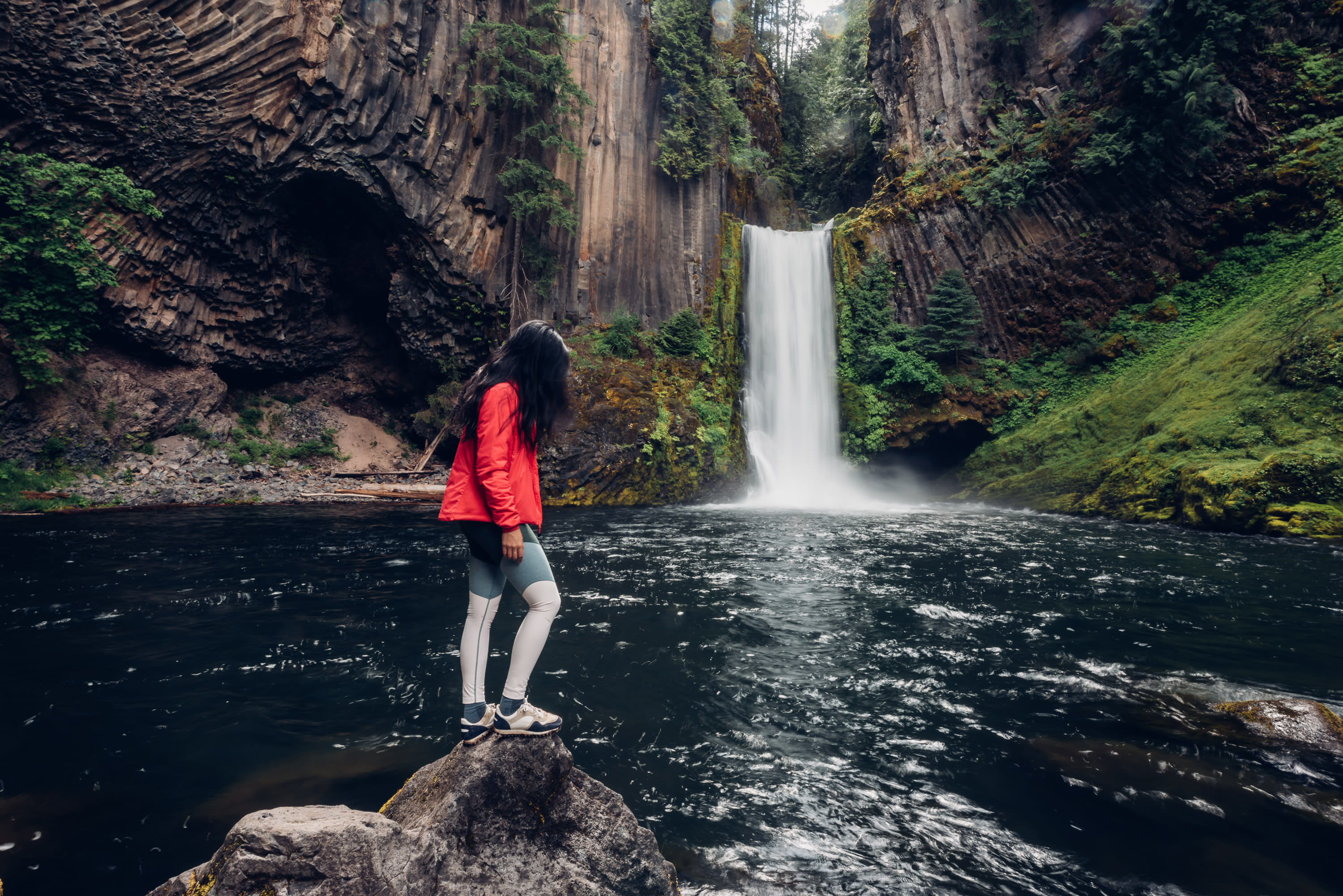 Toketee Falls are a 15 minute drive away