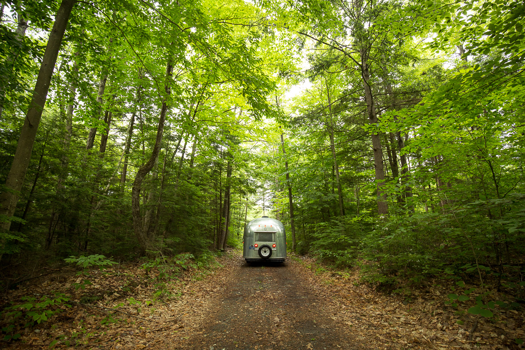 The road into (and out of) the RV site. 