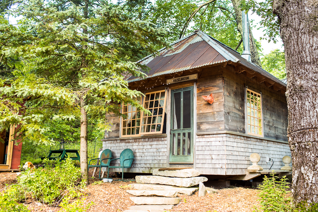 View of Hazelbrook Cabin - just a cute as can be. 