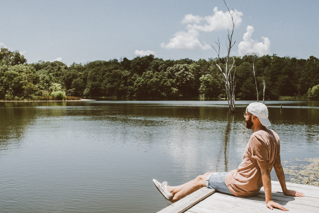 This is the longing look you get when you forget your fishing poles.