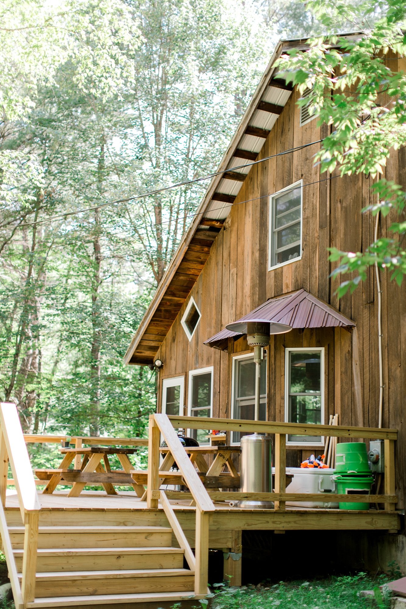 Deck area at the cabin