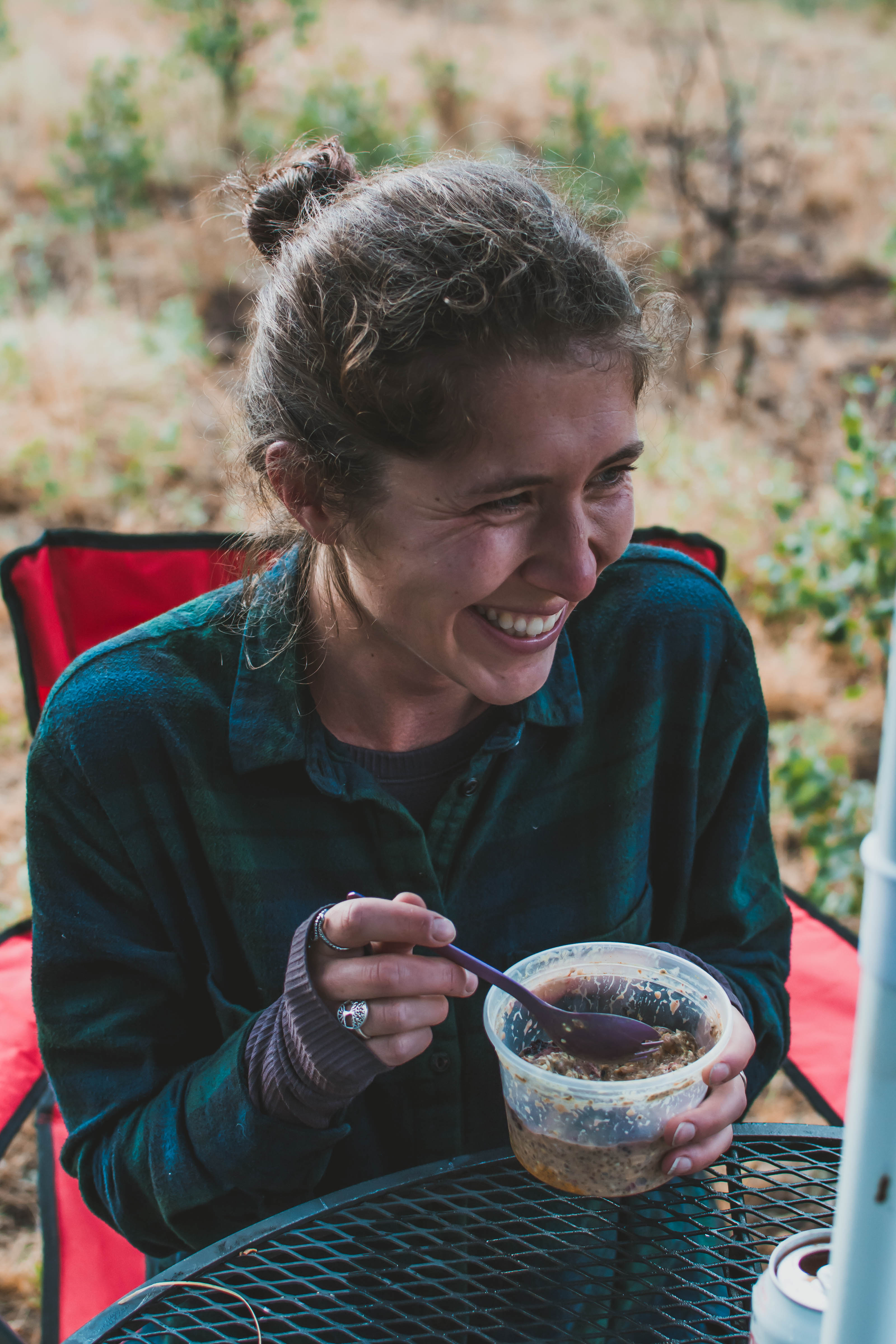 If there is a fire ban, enjoy some baked oatmeal for breakfast!