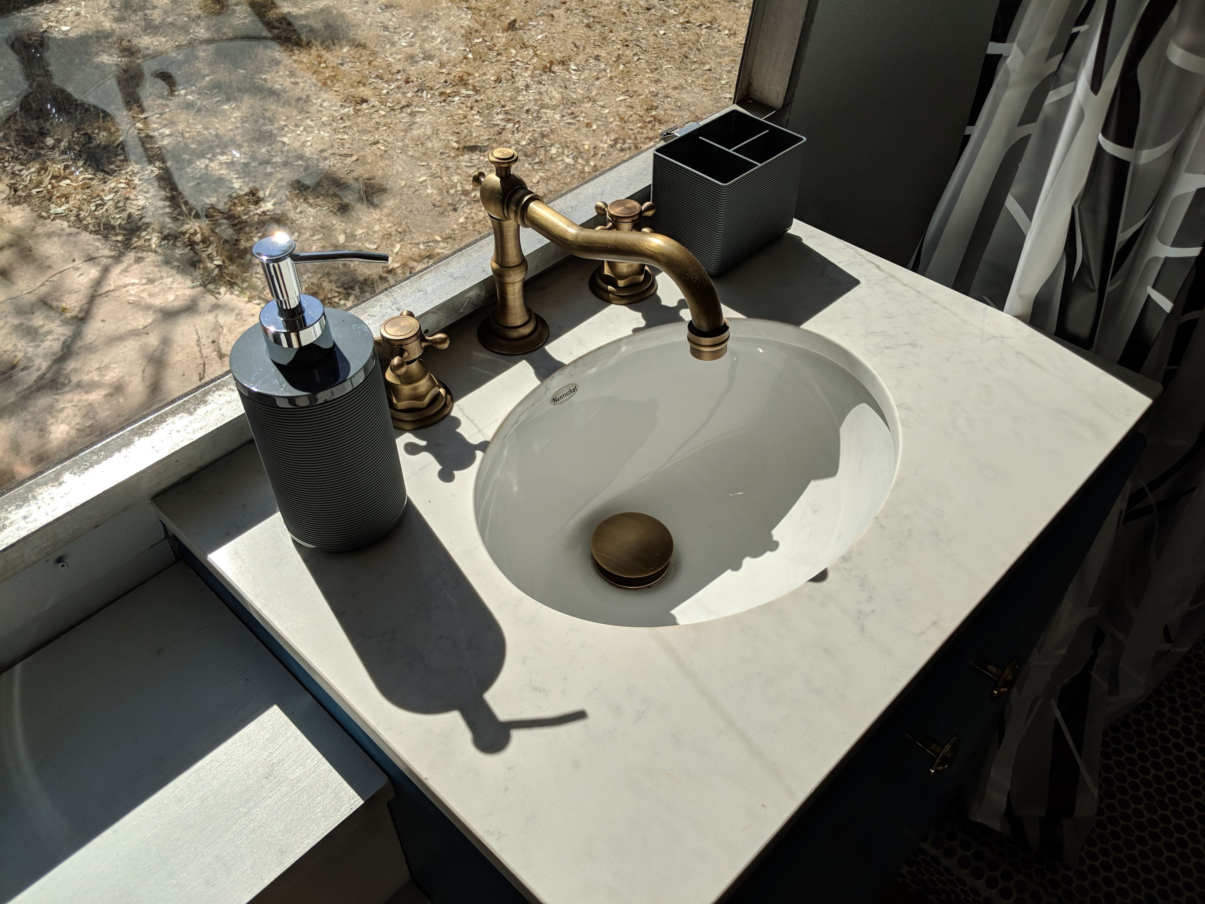 Bathroom counter space and toilet (not pictured) 