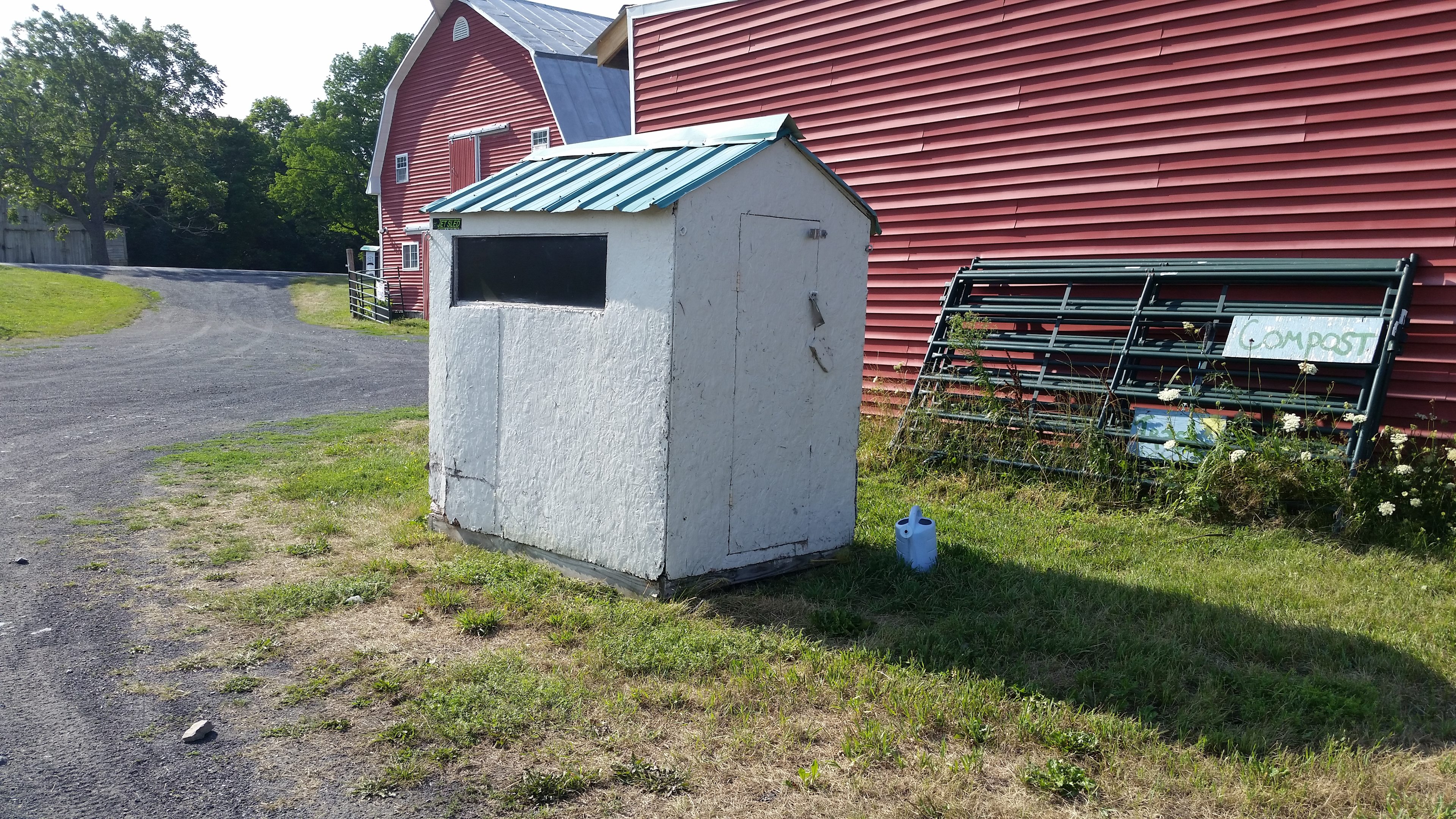 Ice Fishing Shack, now an outhouse.