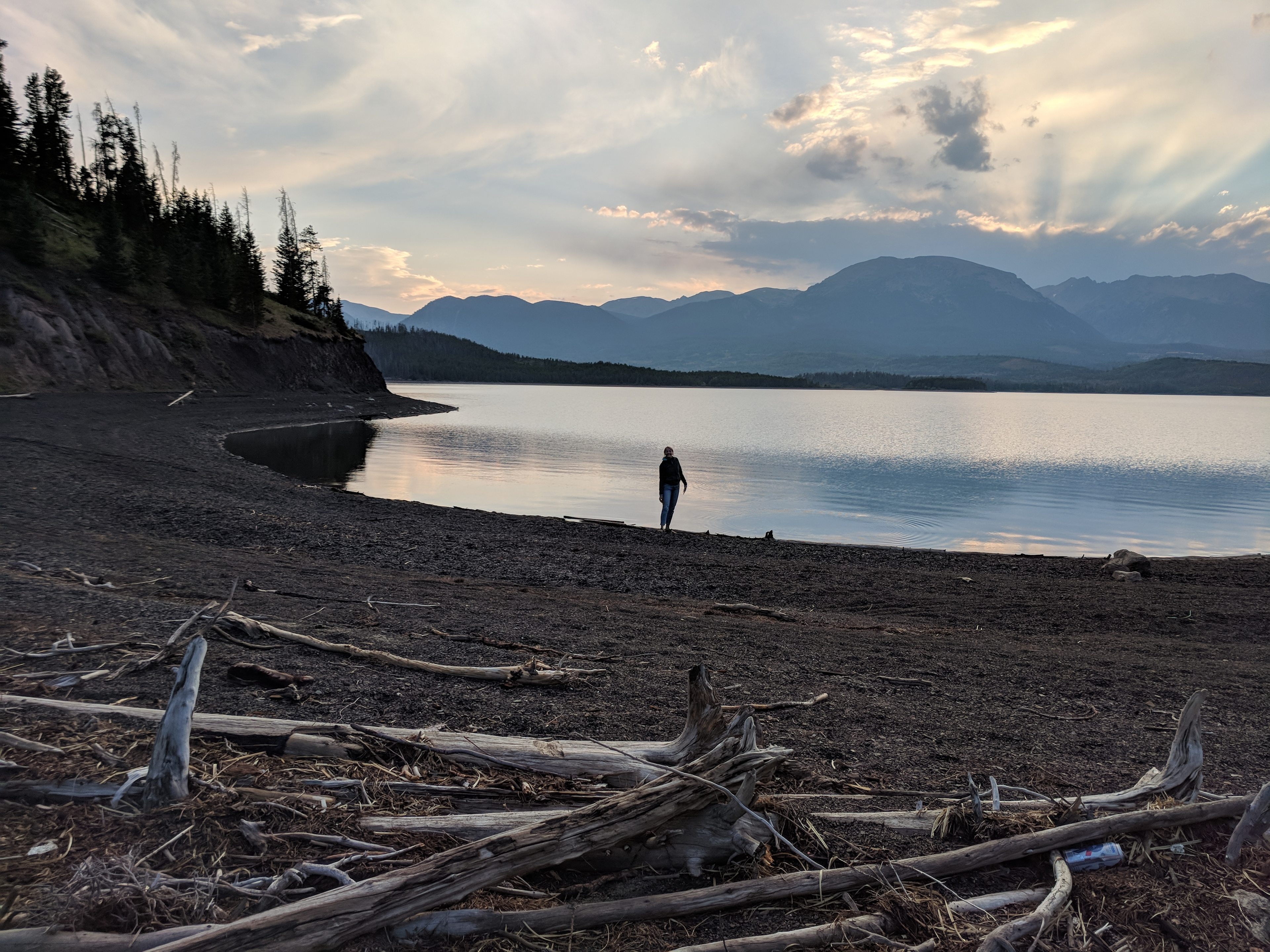 Beach north of loop C if you follow the trail behind the camp host / outhouse.
