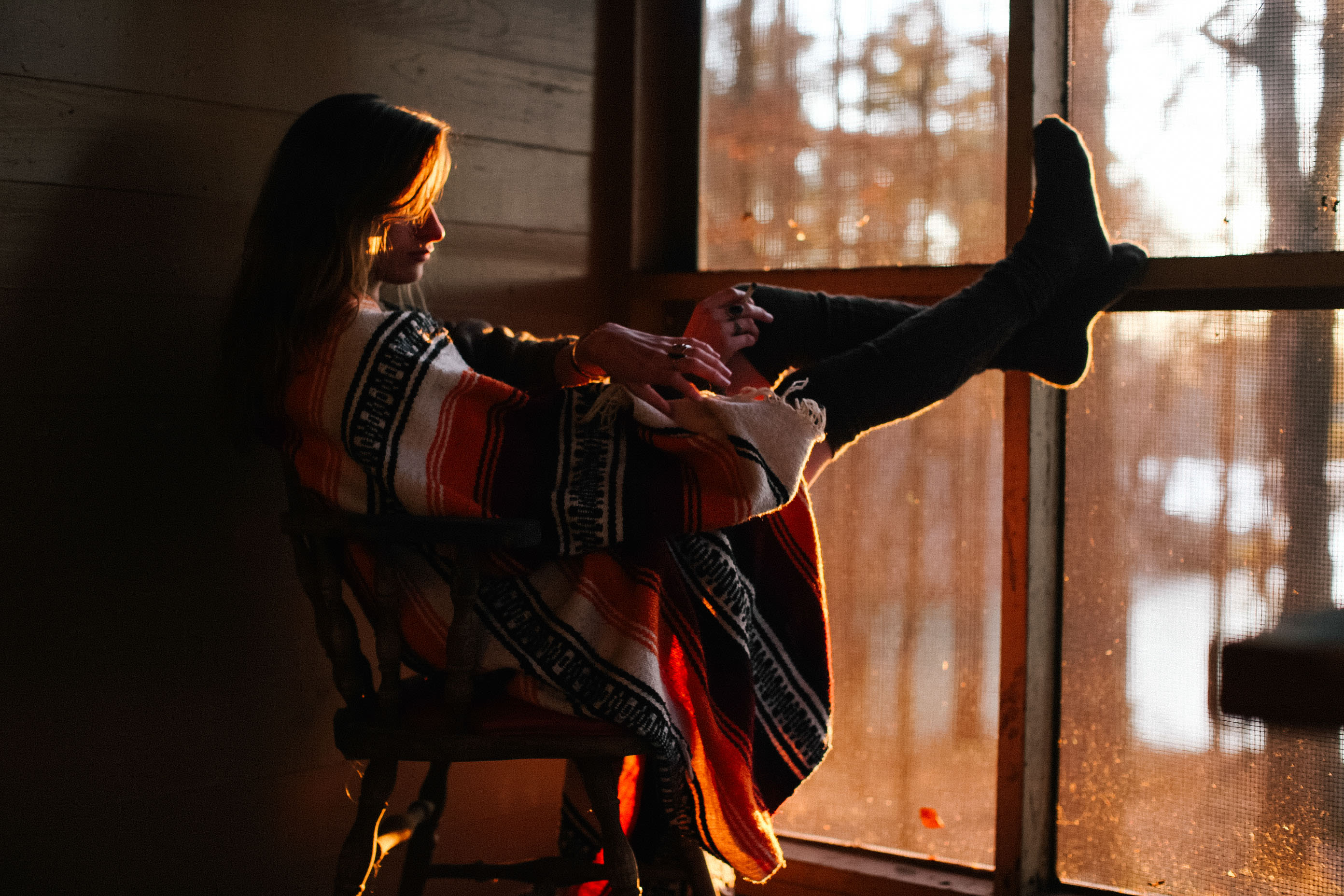 There are also cute cabins available to stay in