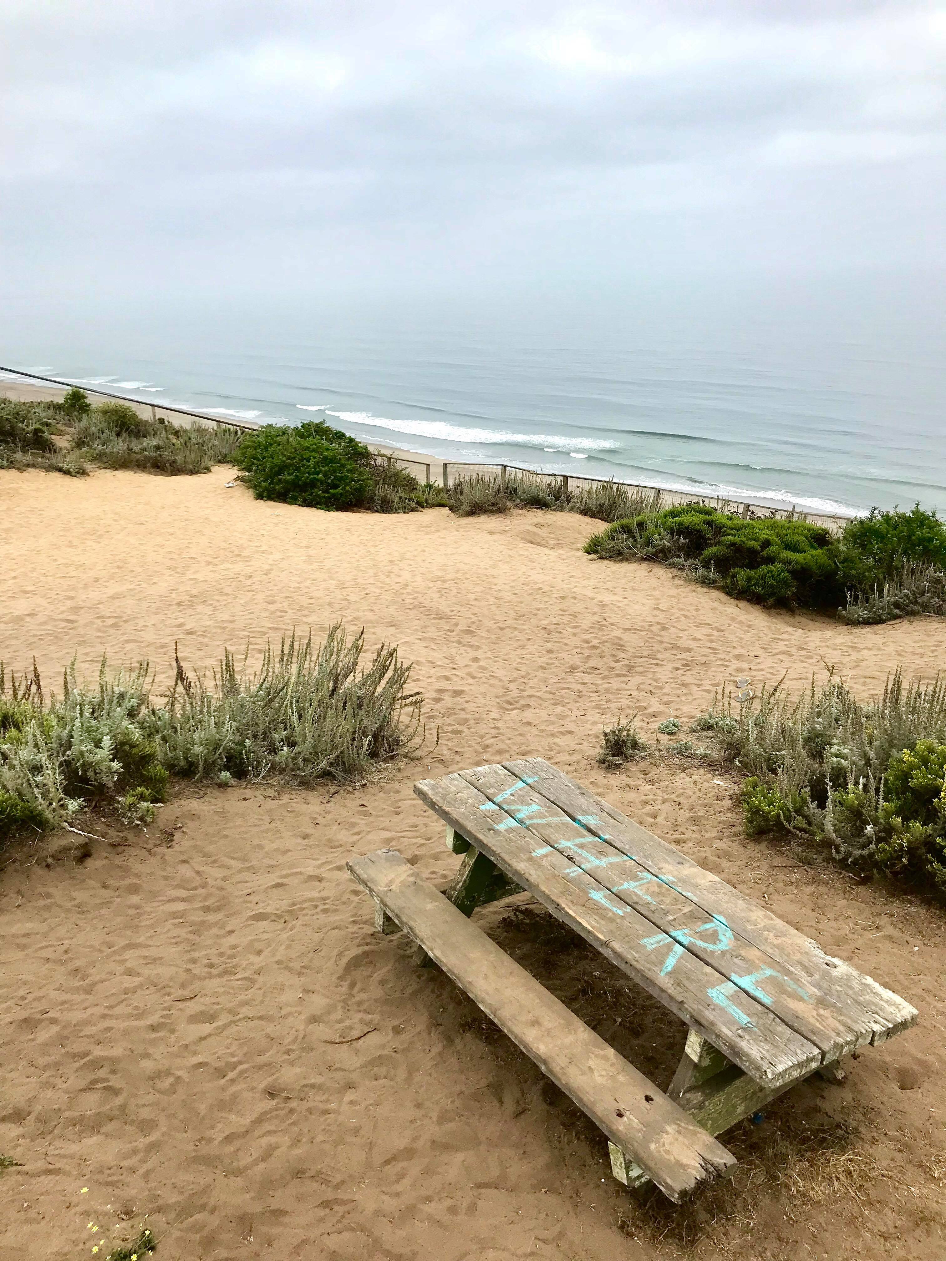 Picnic area close to campsite