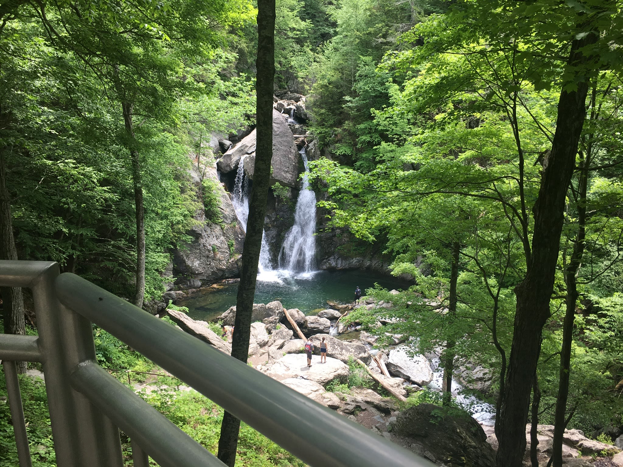 Bash Bish Falls on the Massachusetts side. This park is about 11 mi from Taghkanic. Great hiking area