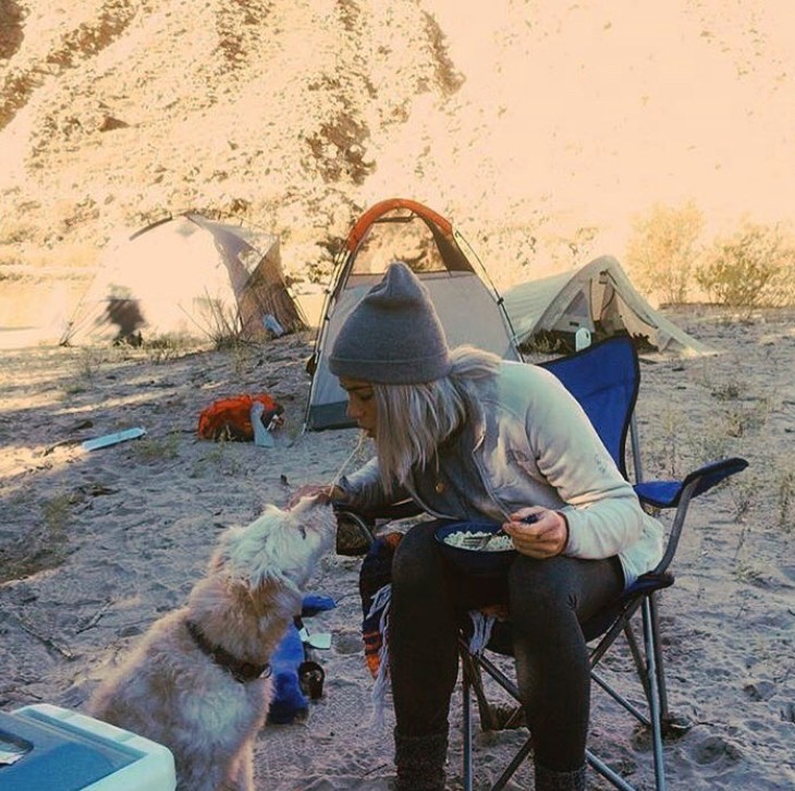 Sharing ramen with my pooch. 