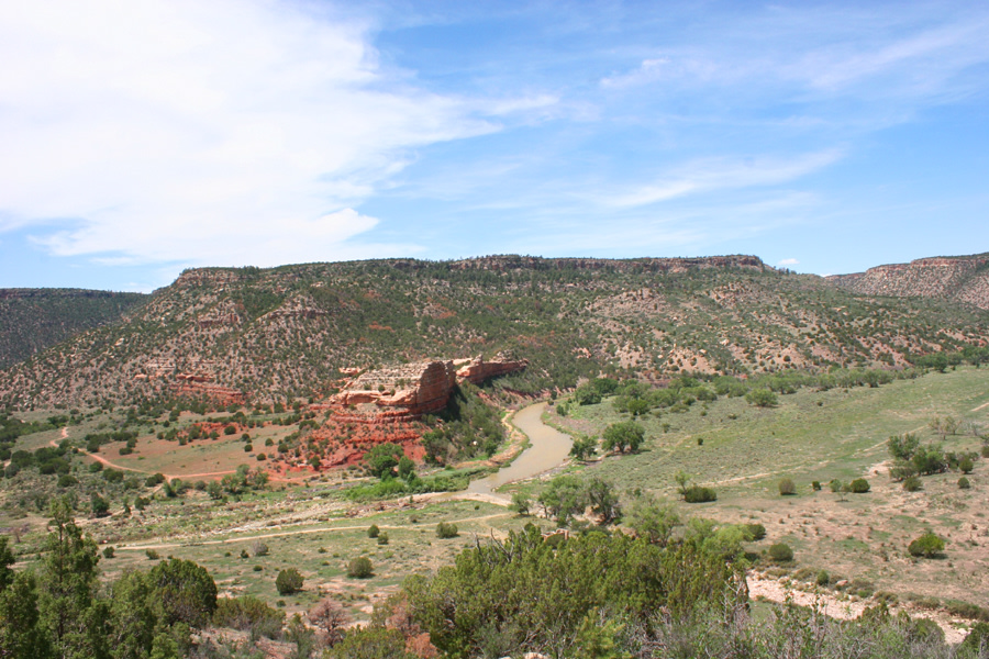 The canyon and previous orchard site