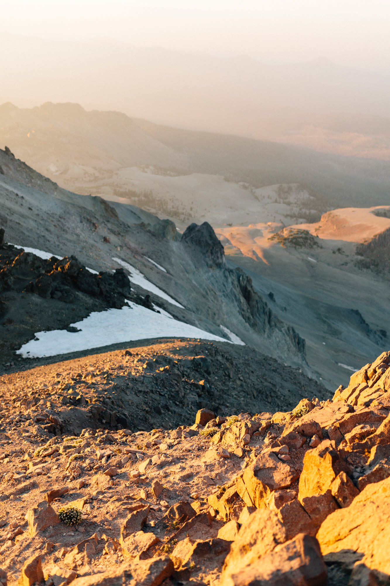 Views from the hike up Lassen Peak — a trail head for the peak is a very short drive from Summit Lake campground.