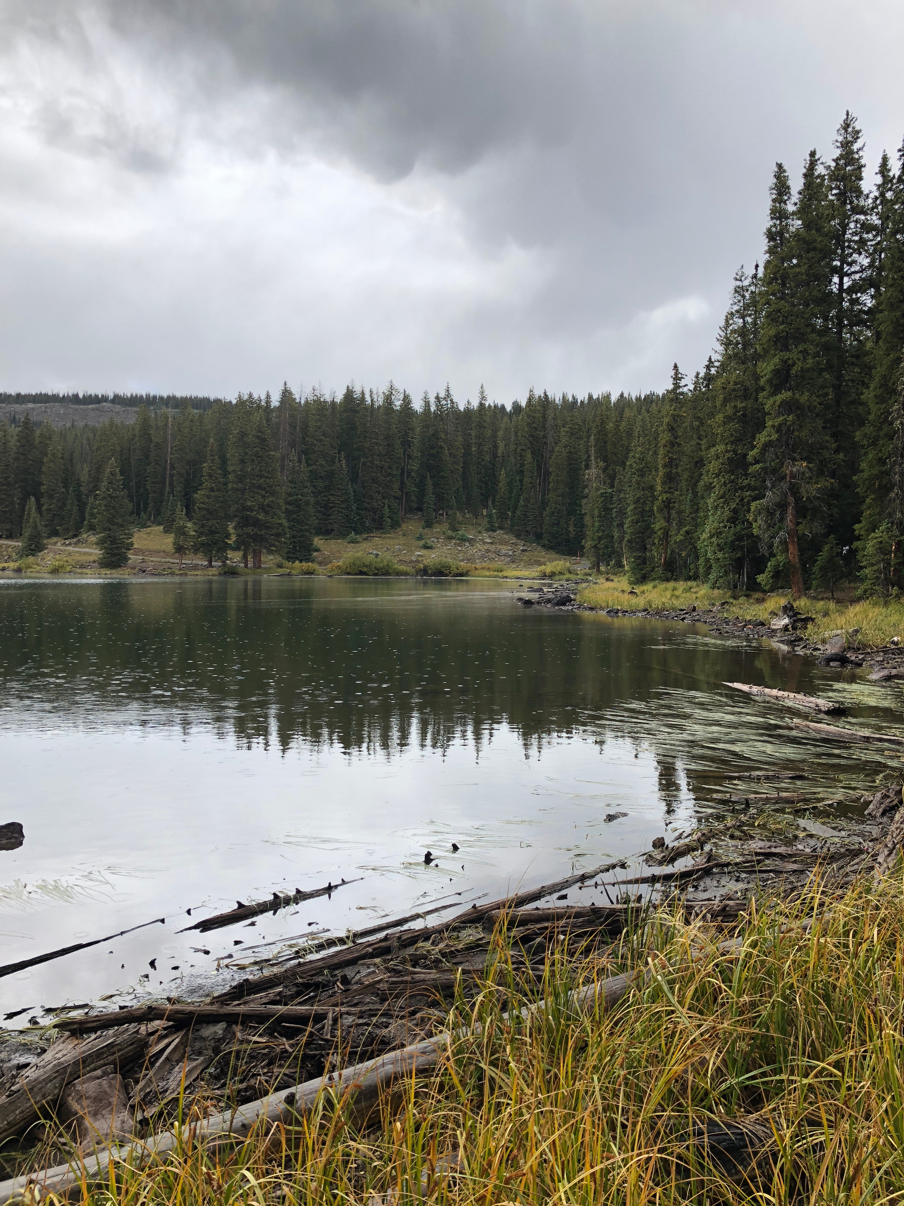 The lake just after a summer storm came through