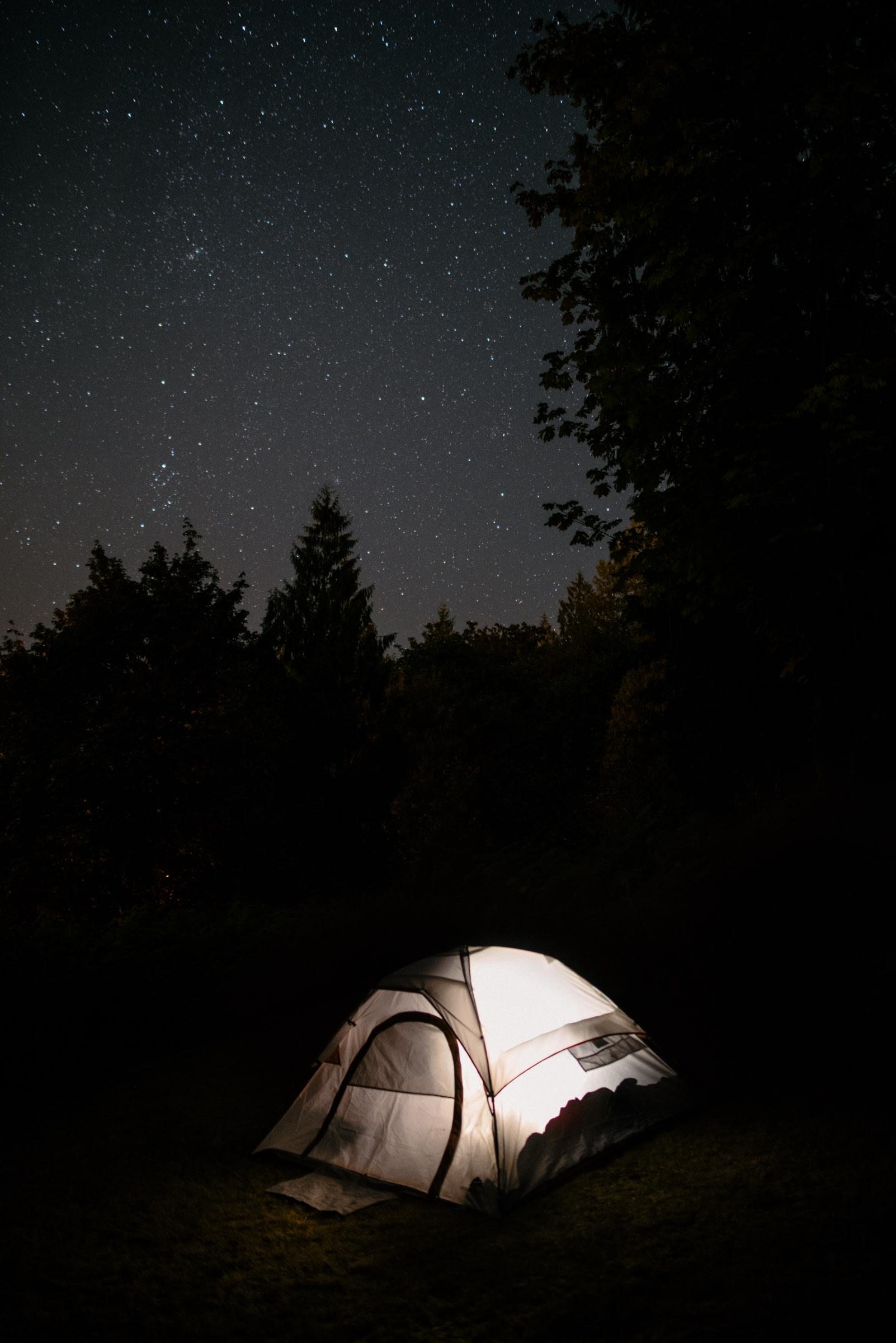 Not a bad view at night either!