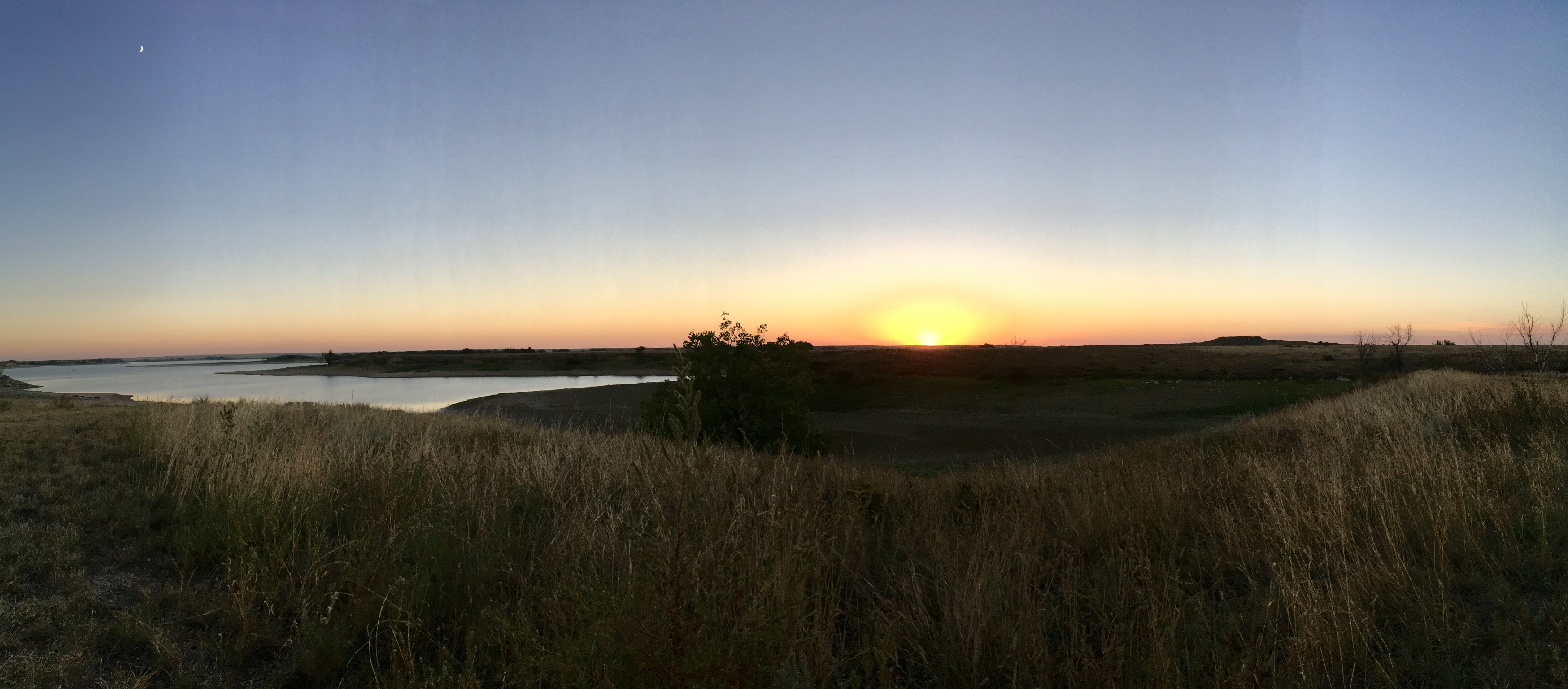 A gorgeous sunset from our site. 