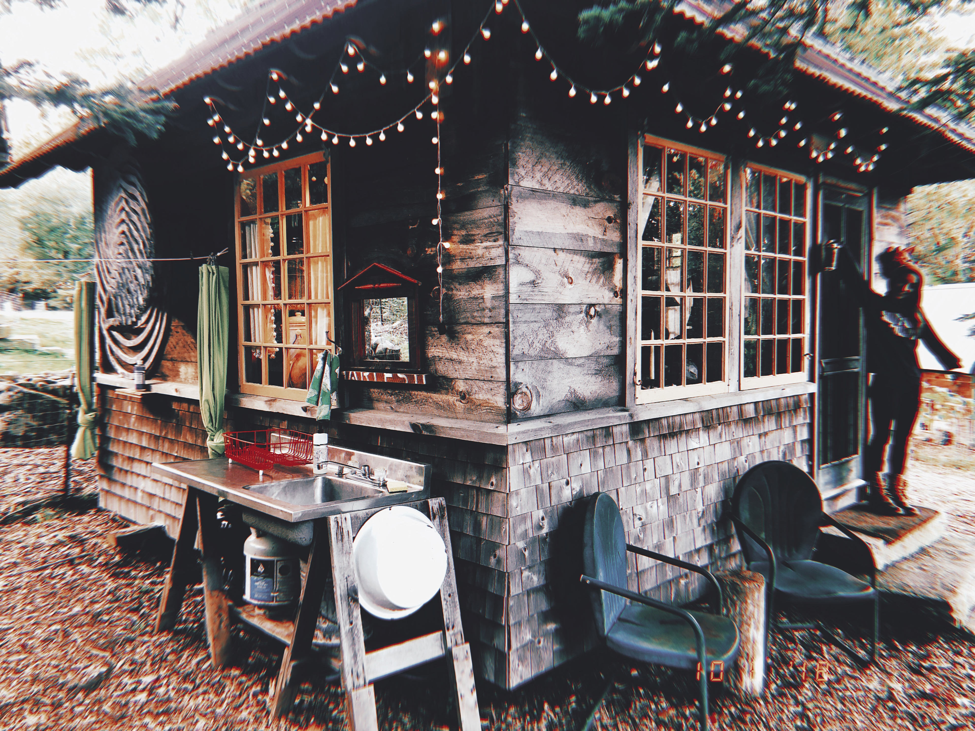the cabin!