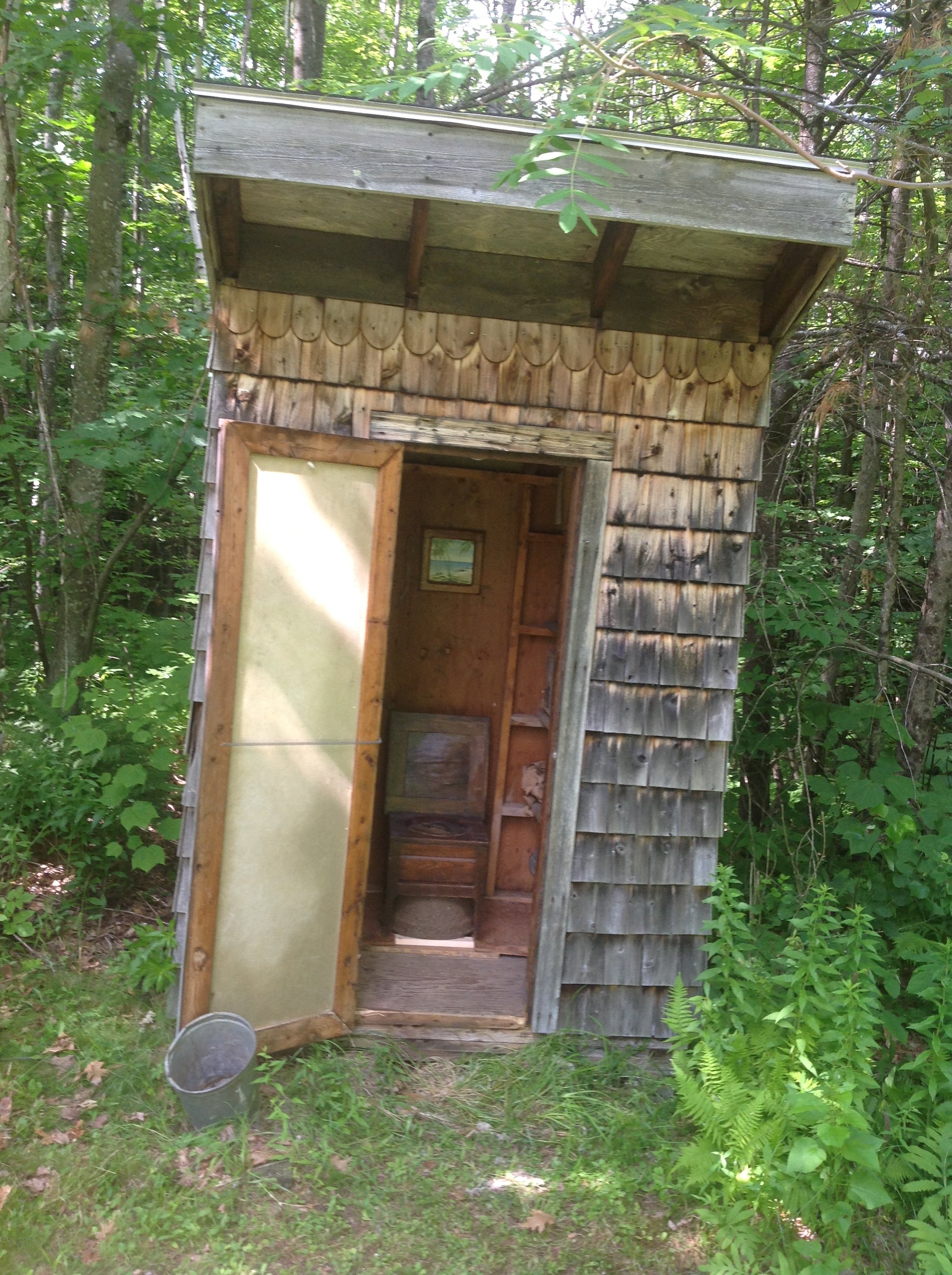 Composting toilet.