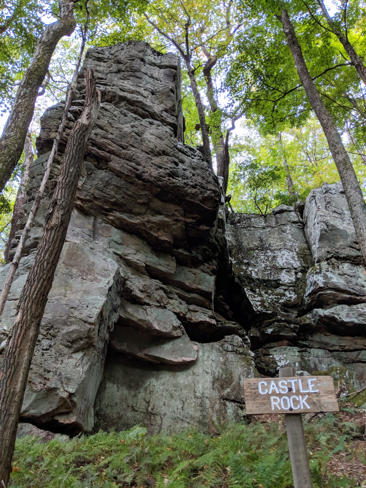 Pass Castle Rock on the way to Bird Mountain!