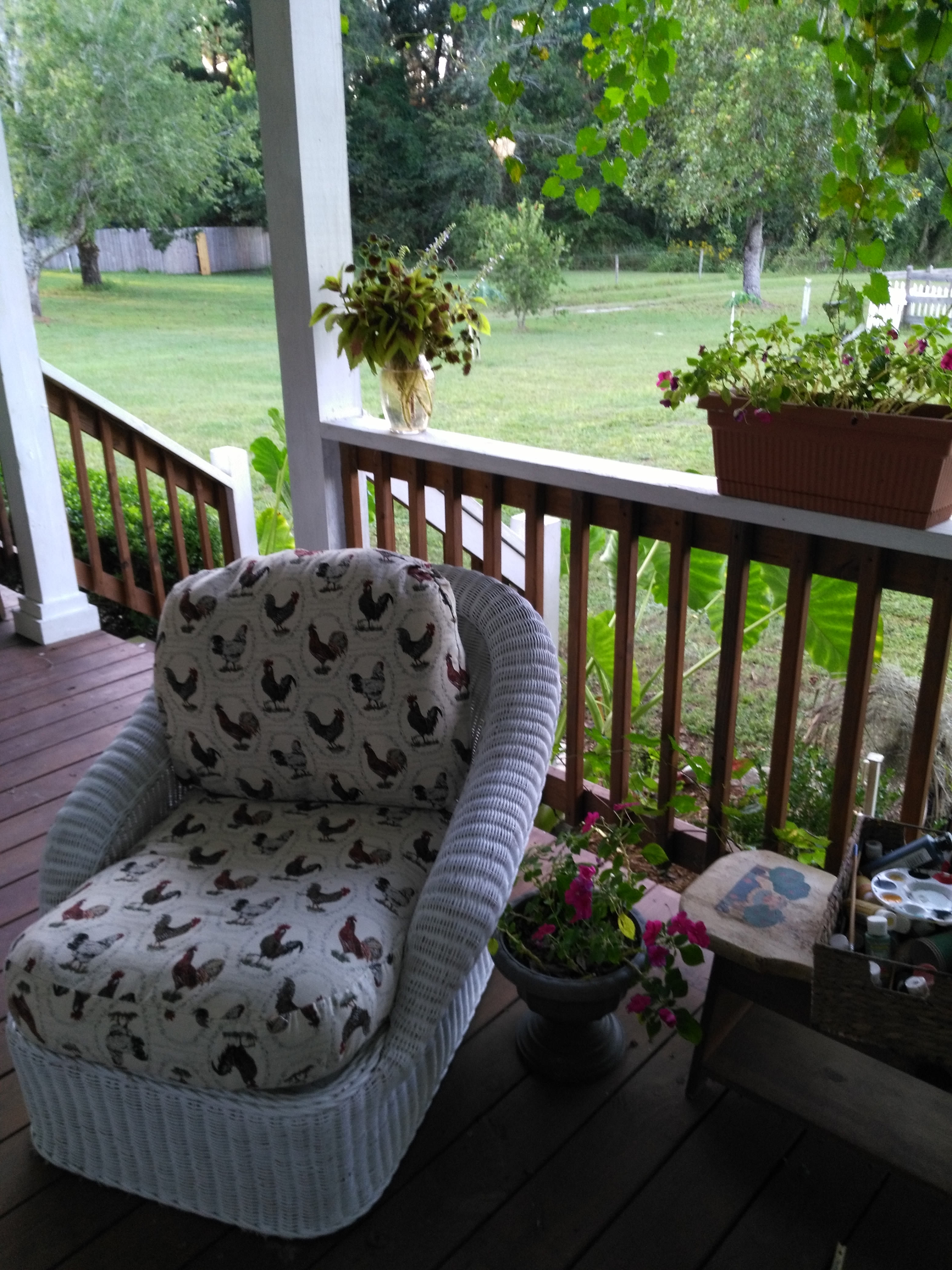 sitting area in the Lily Pad