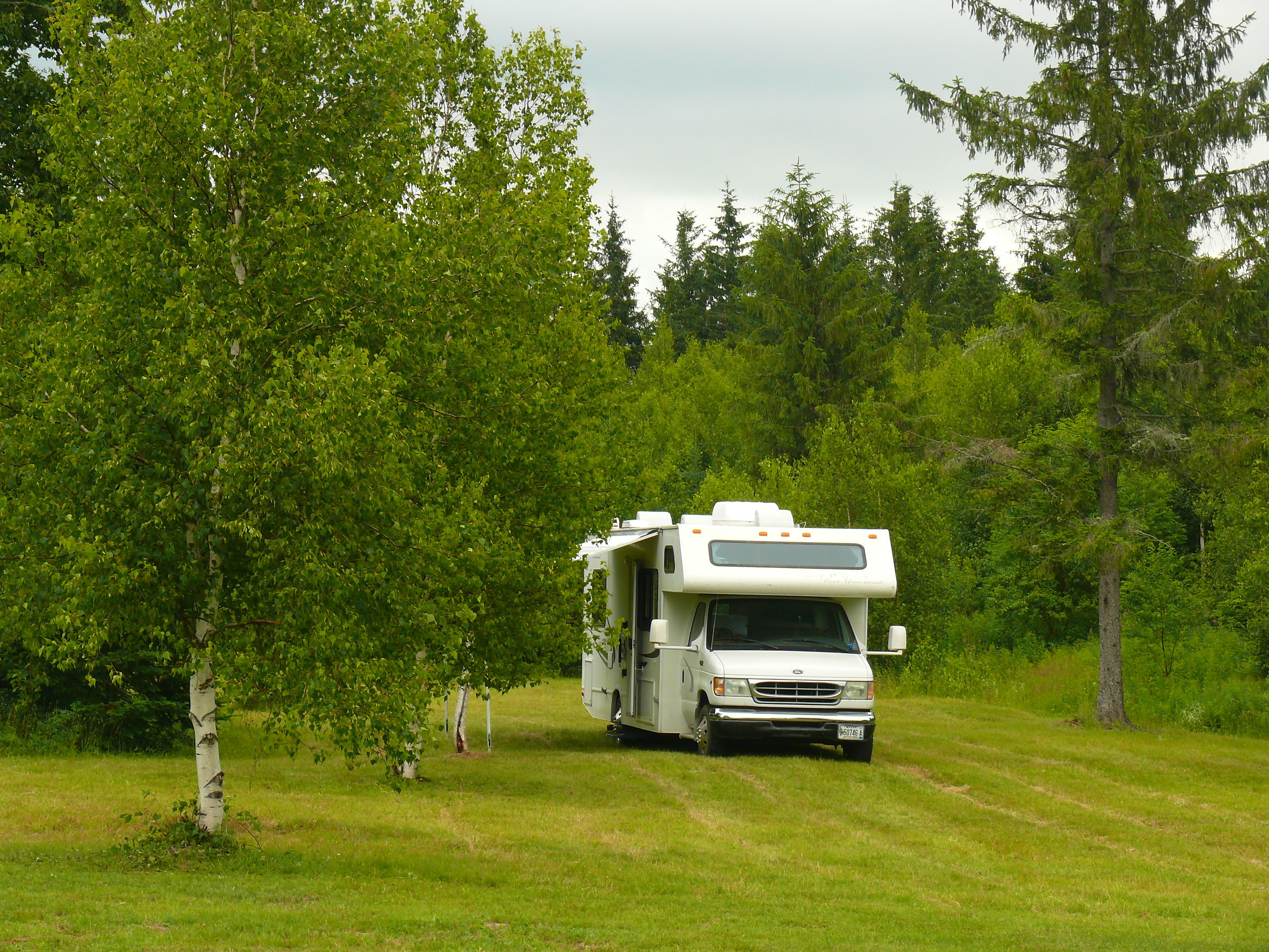 Plenty space to park RV's.