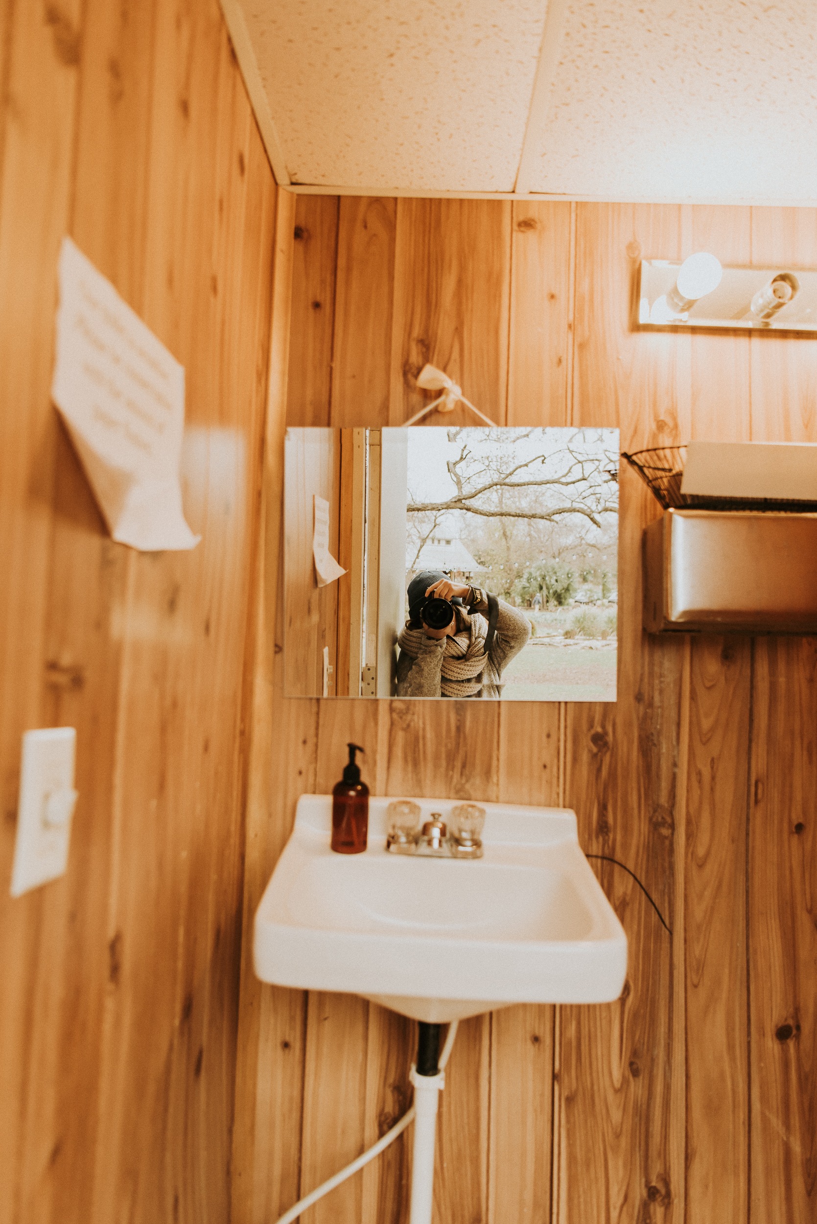 I was pleasantly surprised to find that this wasn't just a pit toilet--it was a super nice, flushing toilet!