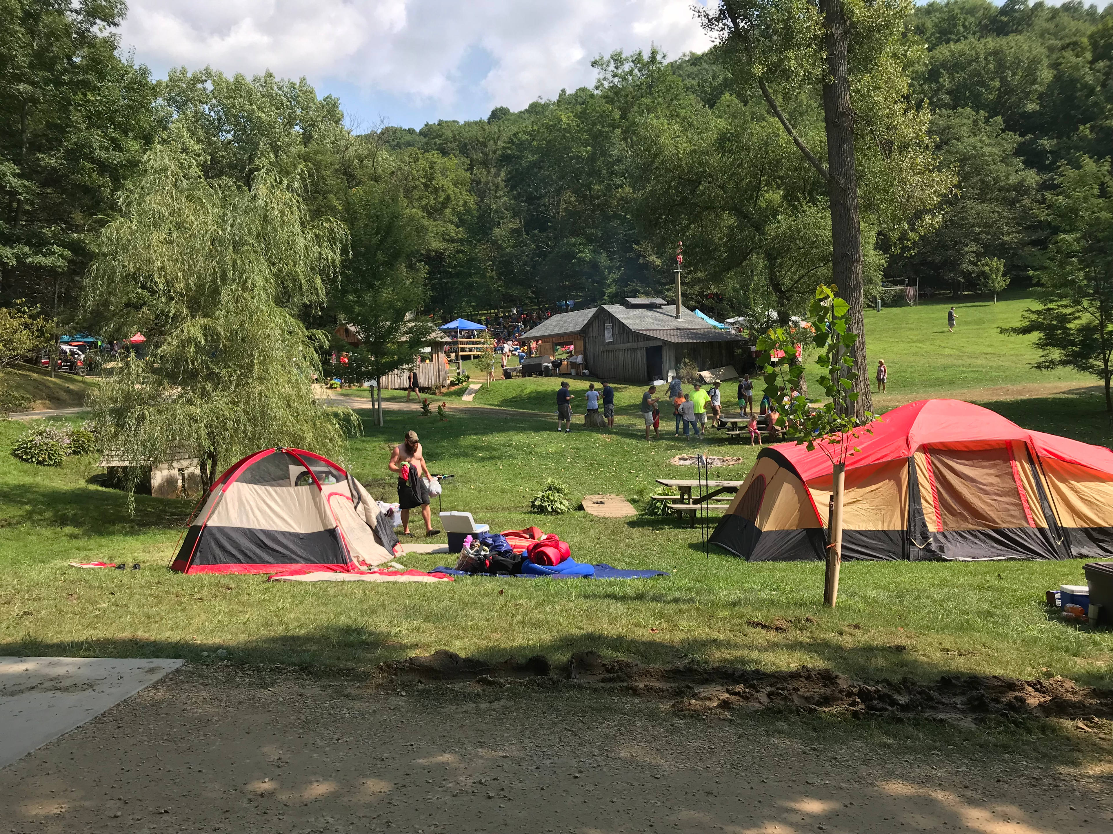 tent camp sites as well as RV sites