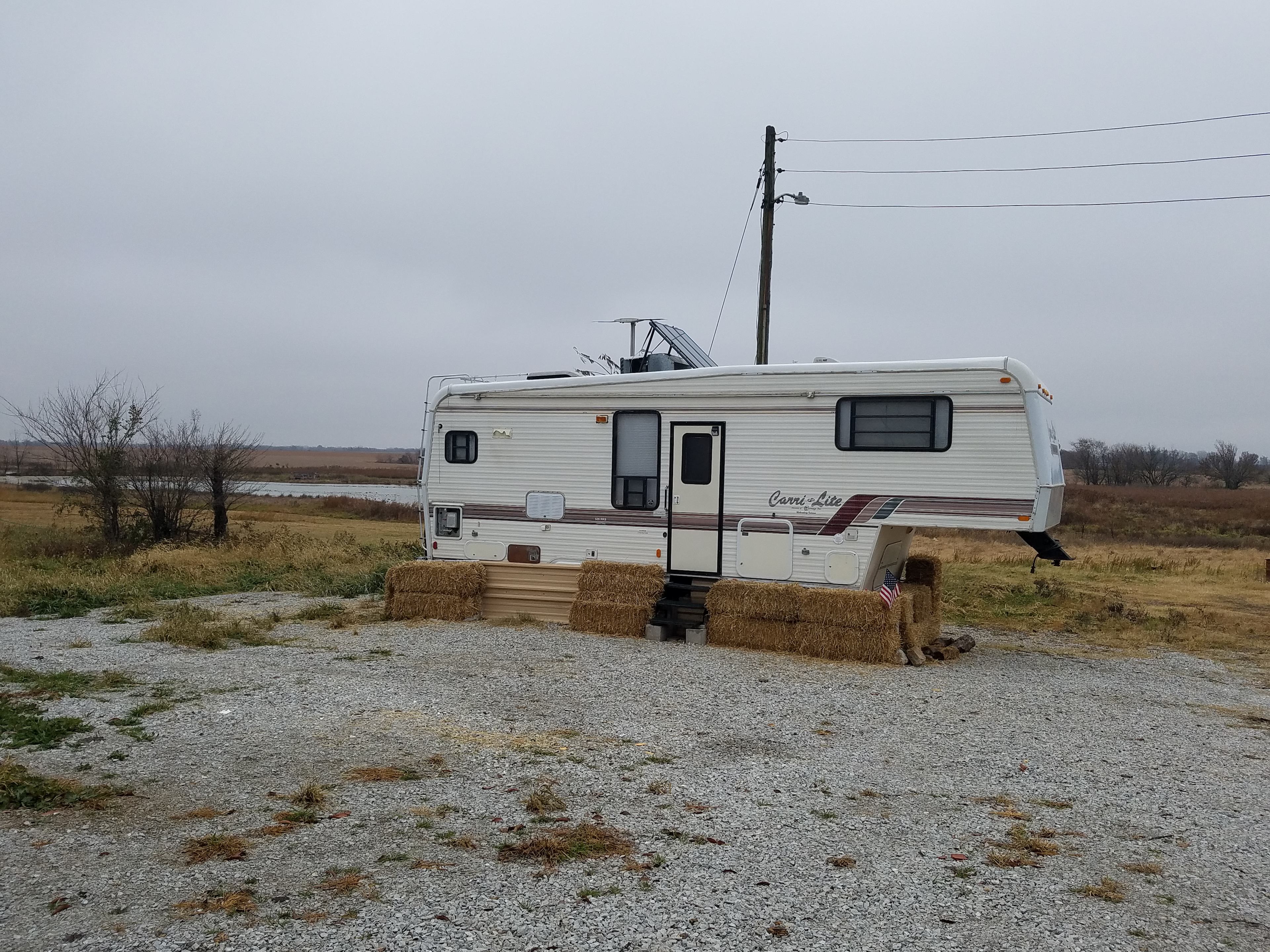 Slips come with water and electricity hookups and can fit campers and RVs up to 30 feet. 