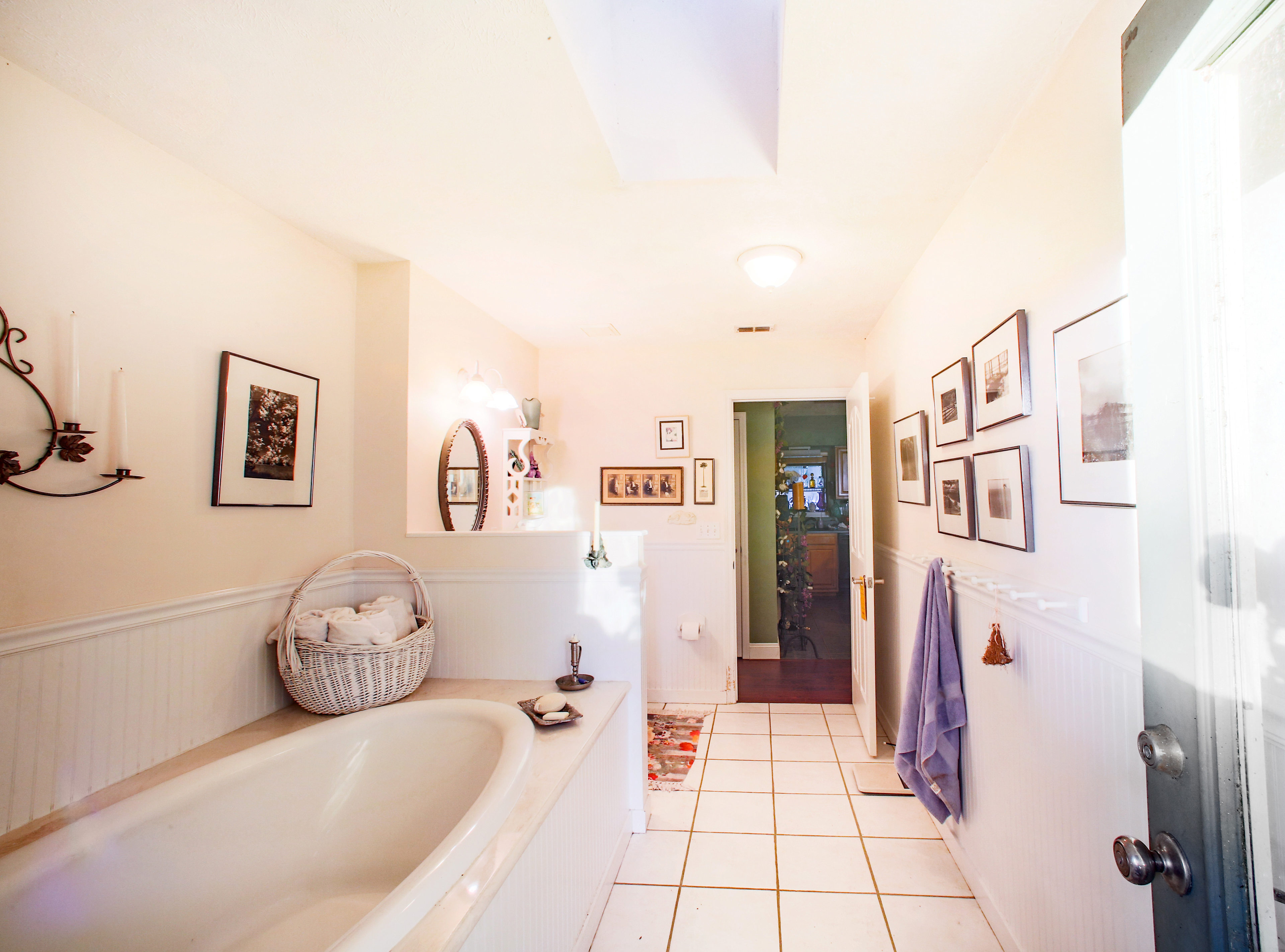 You are welcome to use the huge soaking tub!