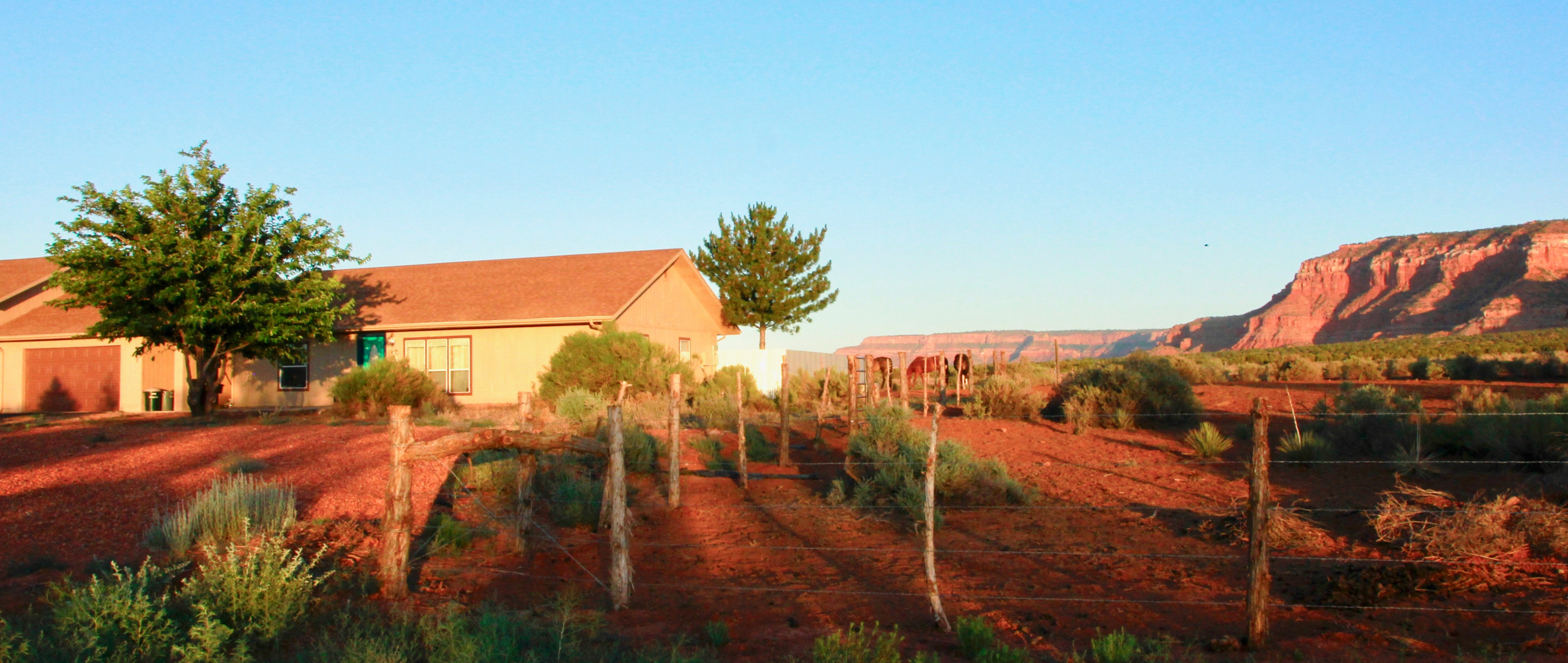 View of our property; Vermillion Cliffs in the background