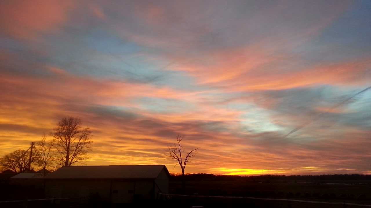 One of the many stunning sunsets at the property.  