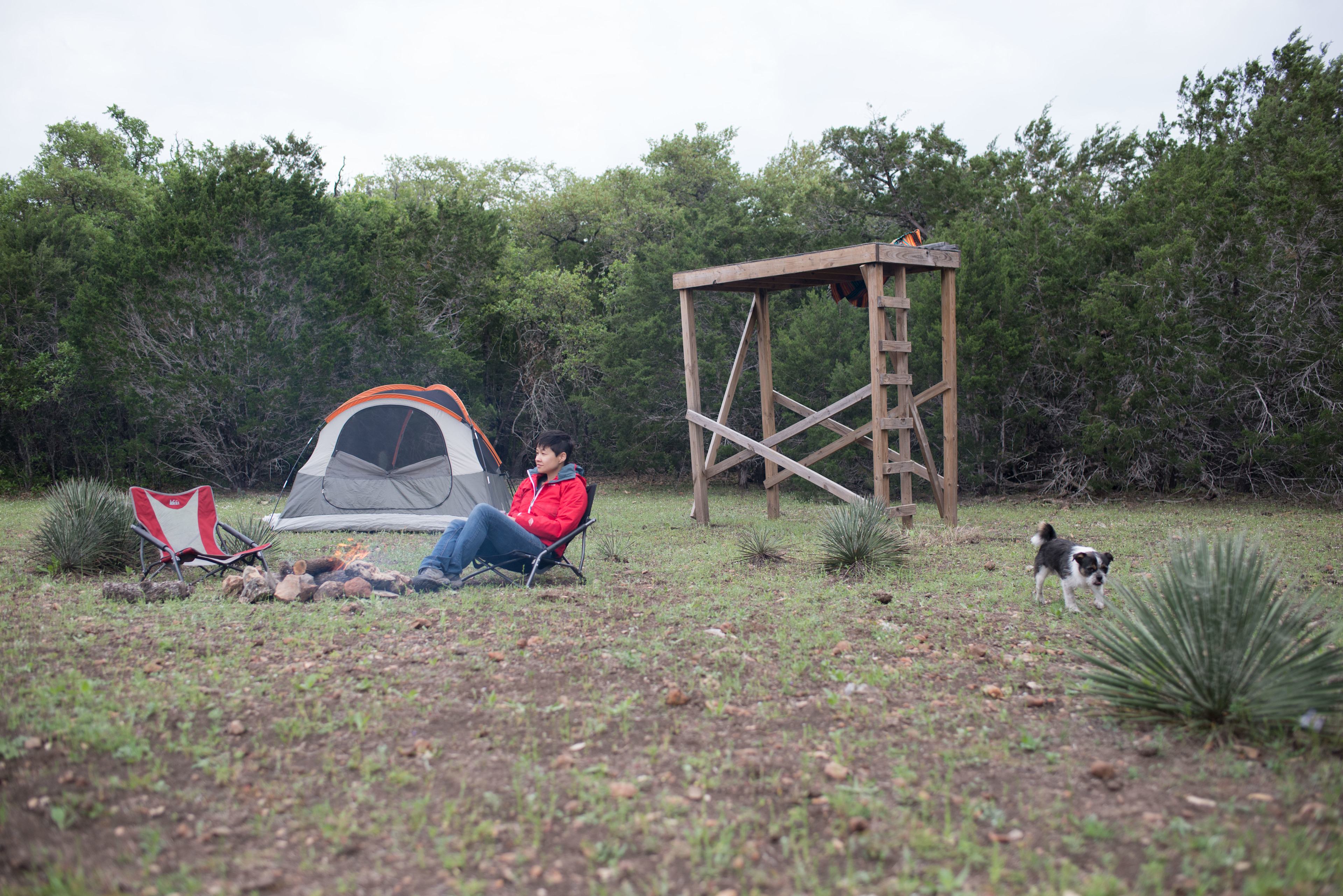 The campsite we picked out of the six Daniel has created had a beautiful platform for star gazing!