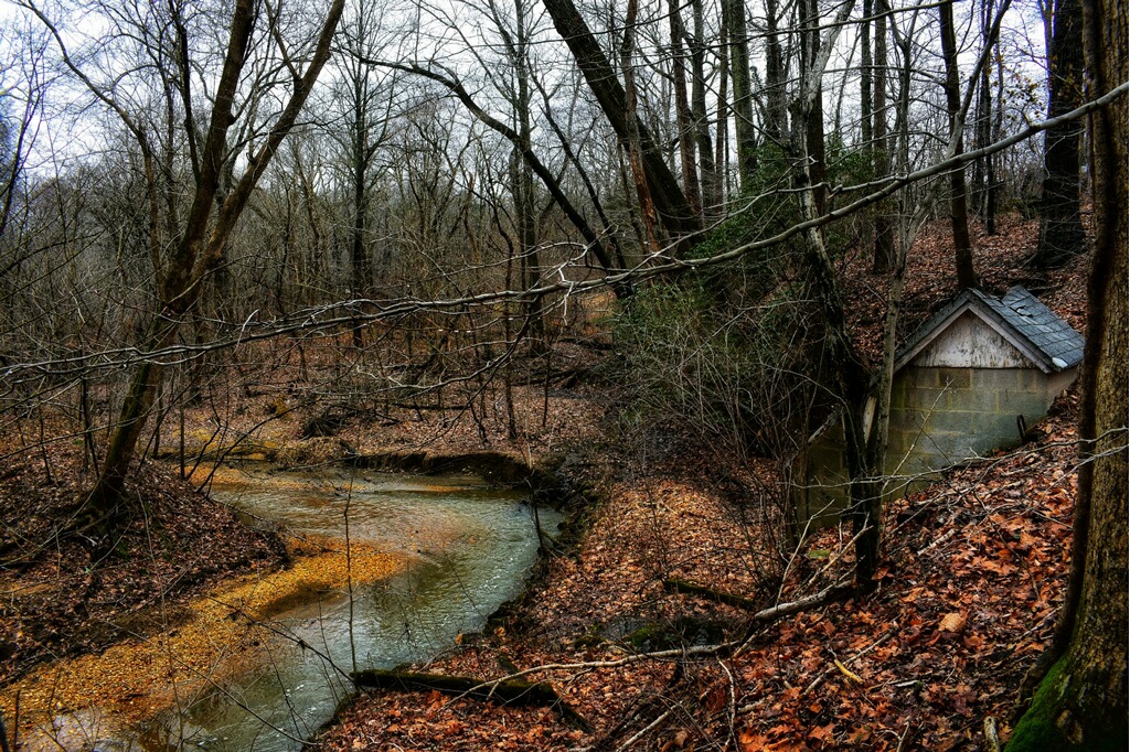 Our old Natural Spring house Soon to be our Natural Spring Bath. 50 degree Spring water on a Hot Day, Refreshing