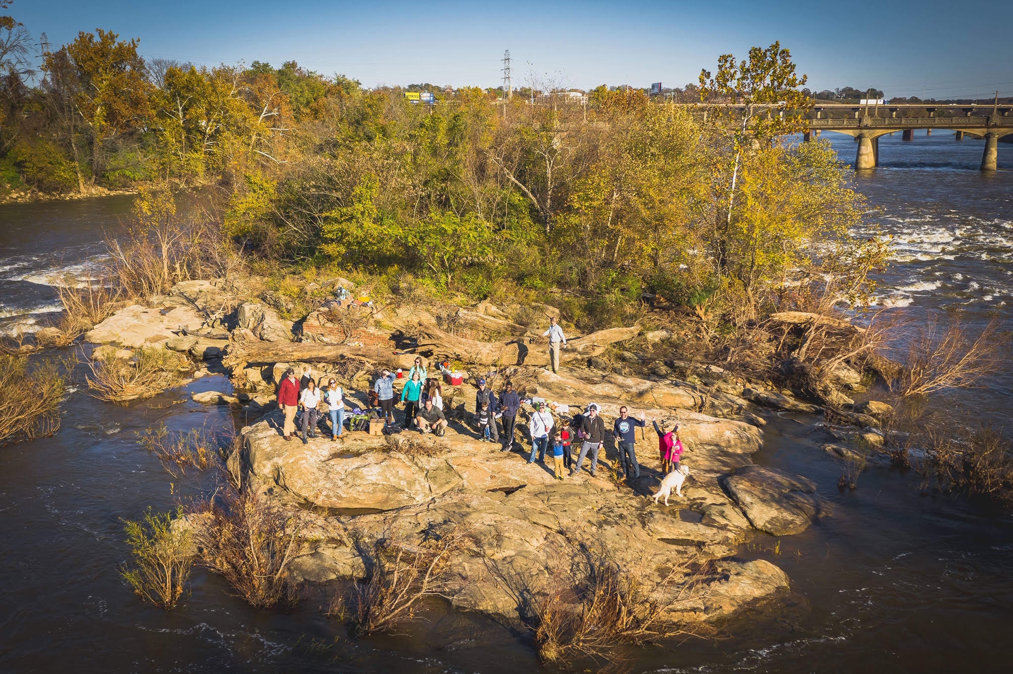 1-acre Sharp's Island can host large gatherings. Bring your friends!