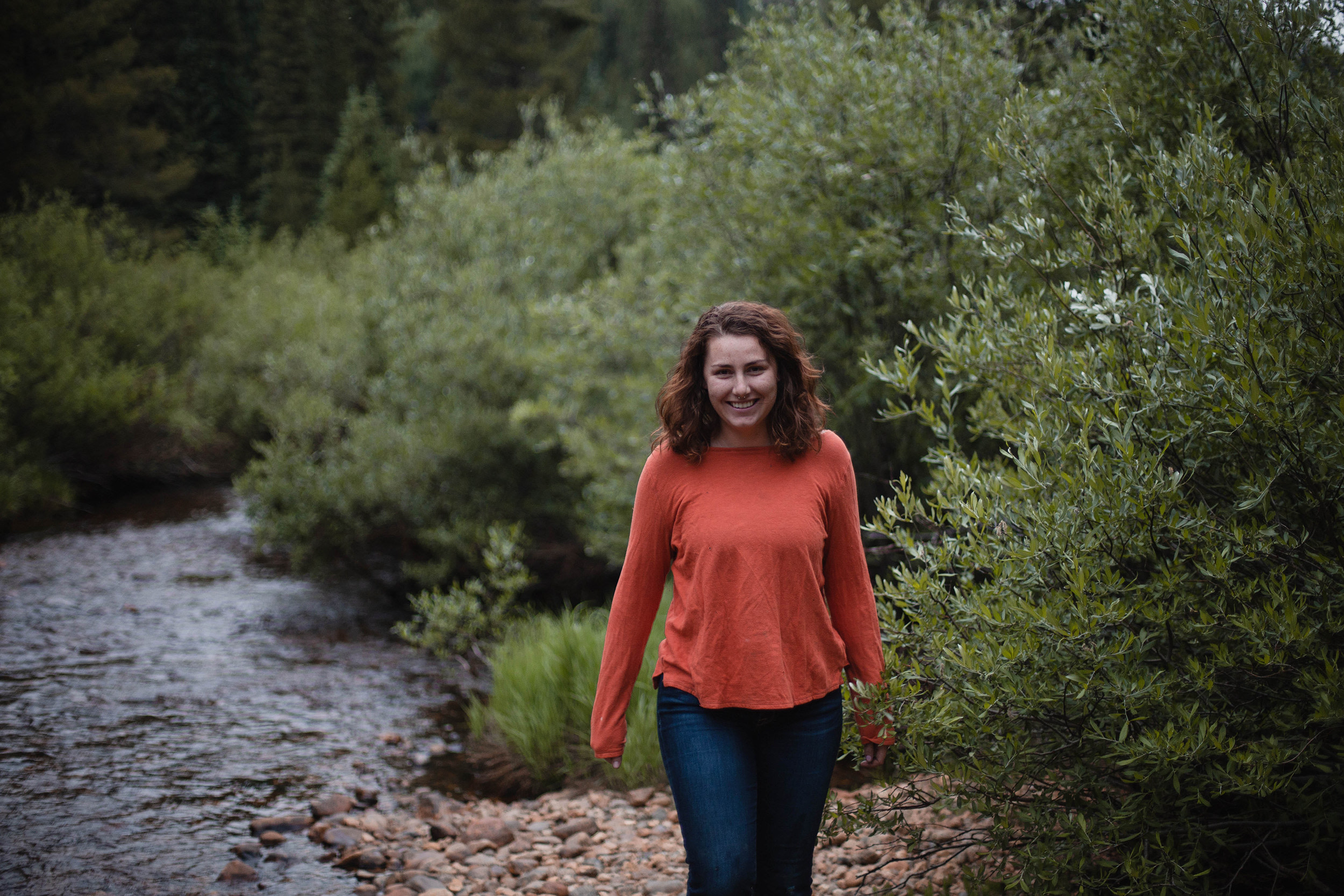 Creek view immediately behind the sites