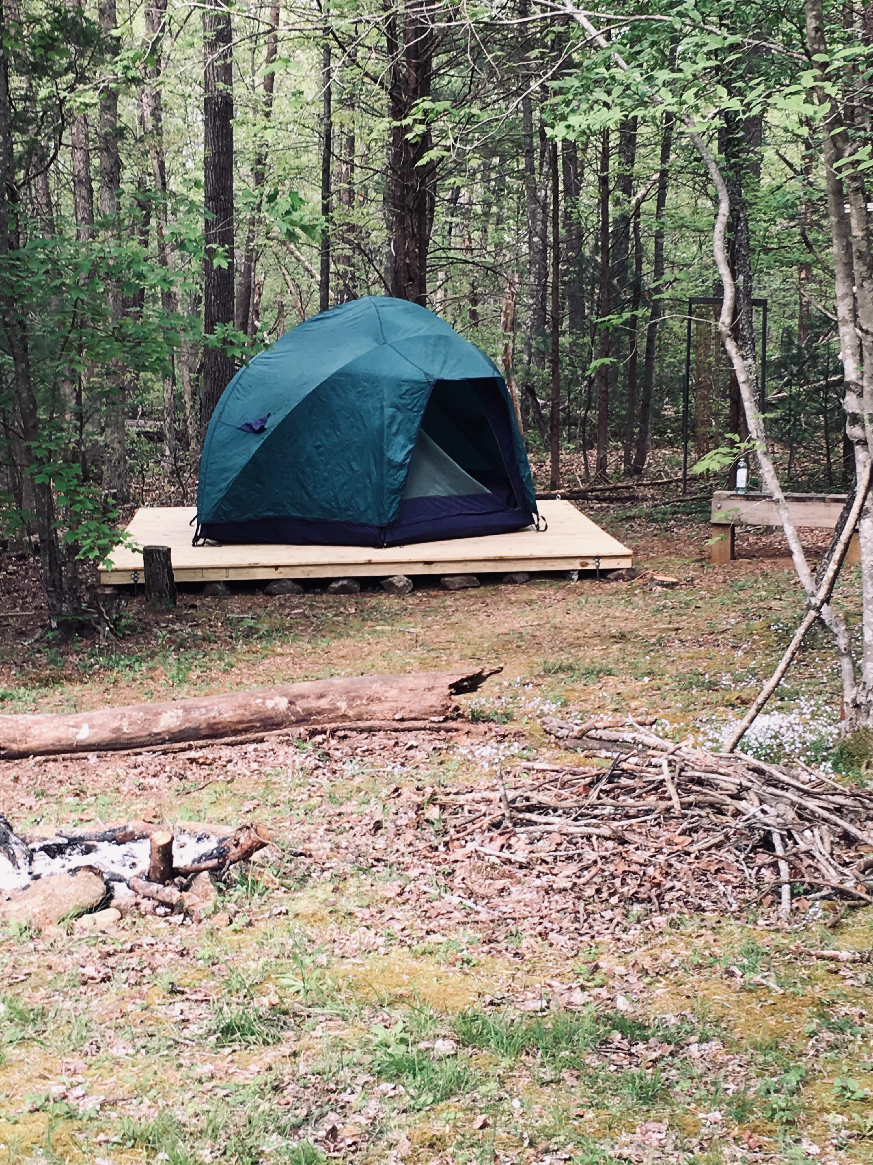 This tent is available for rent - sleeps 2 adults comfortably or a family of 3.  