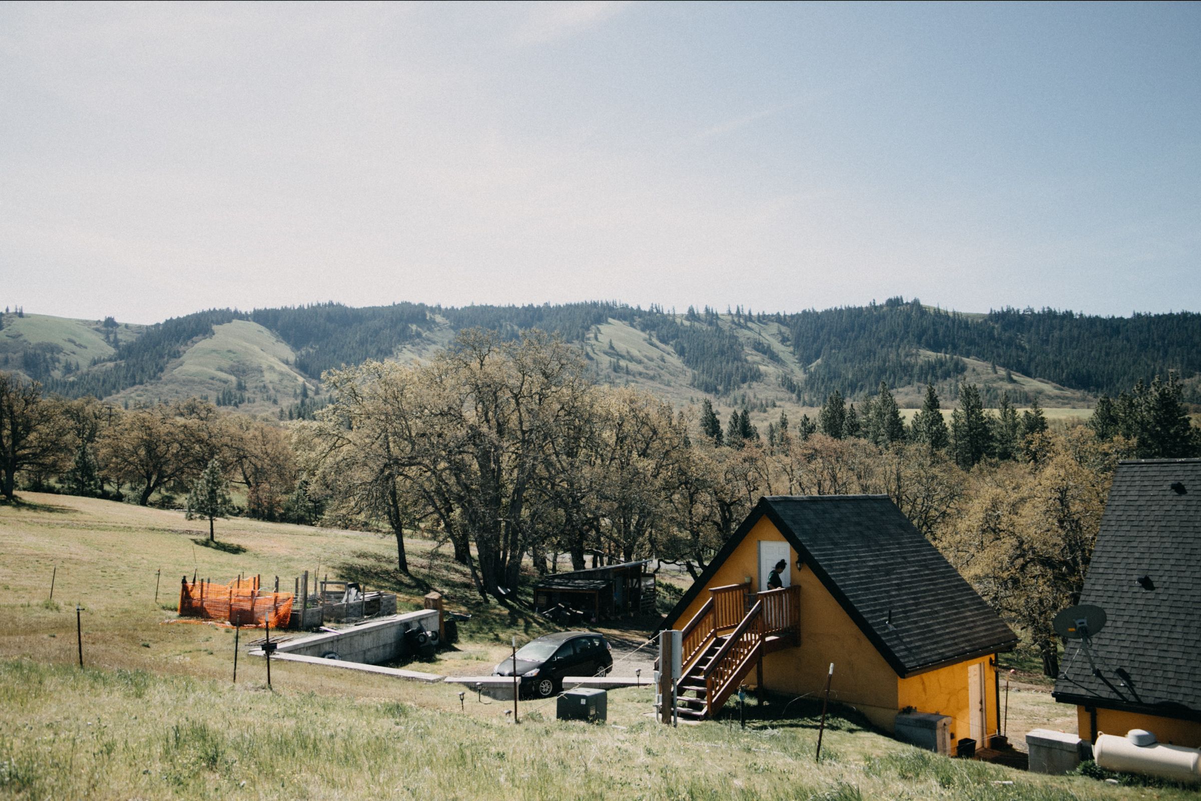 The site (loft) is separate from Nadja's house. 
