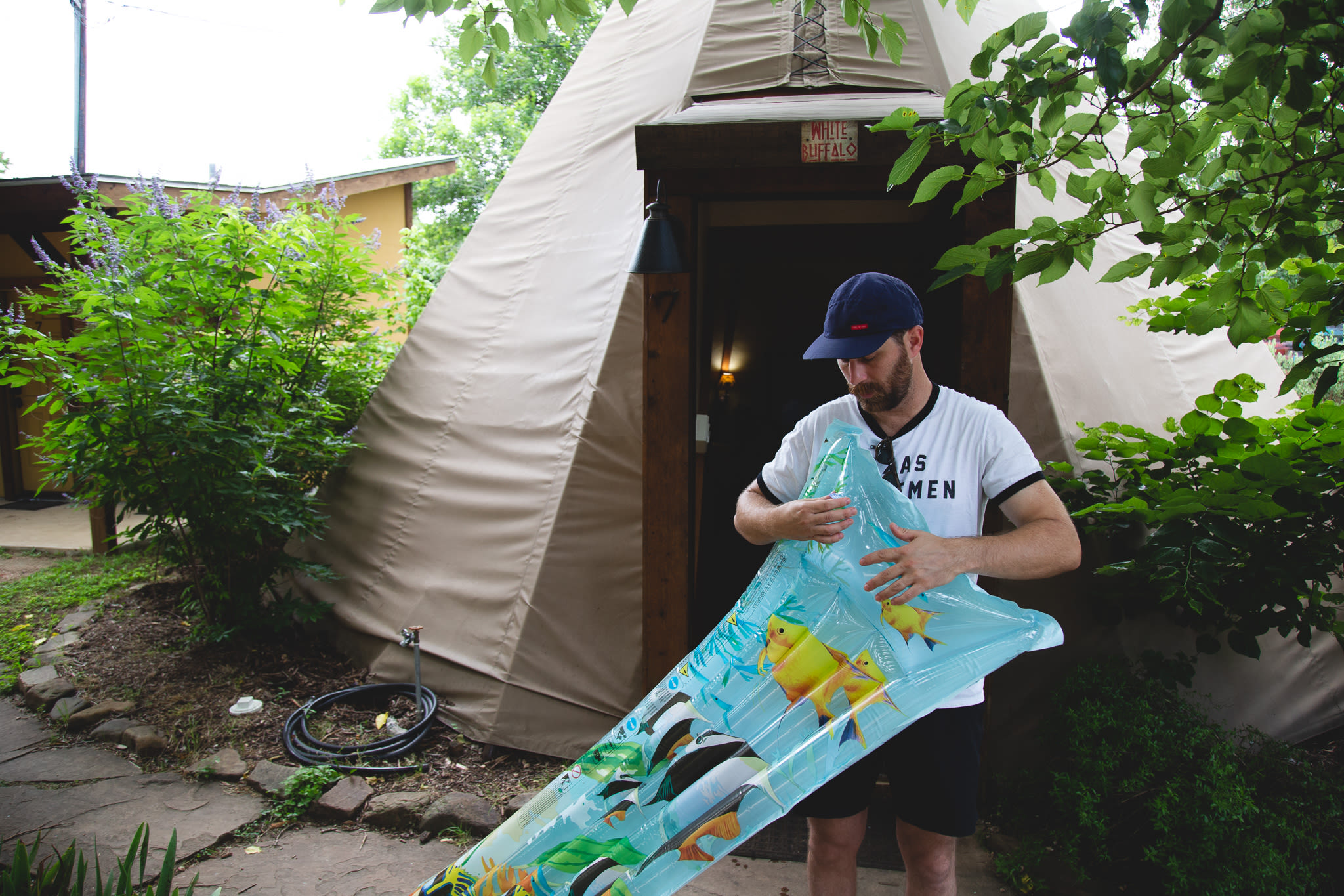 Tipis on the Guadalupe