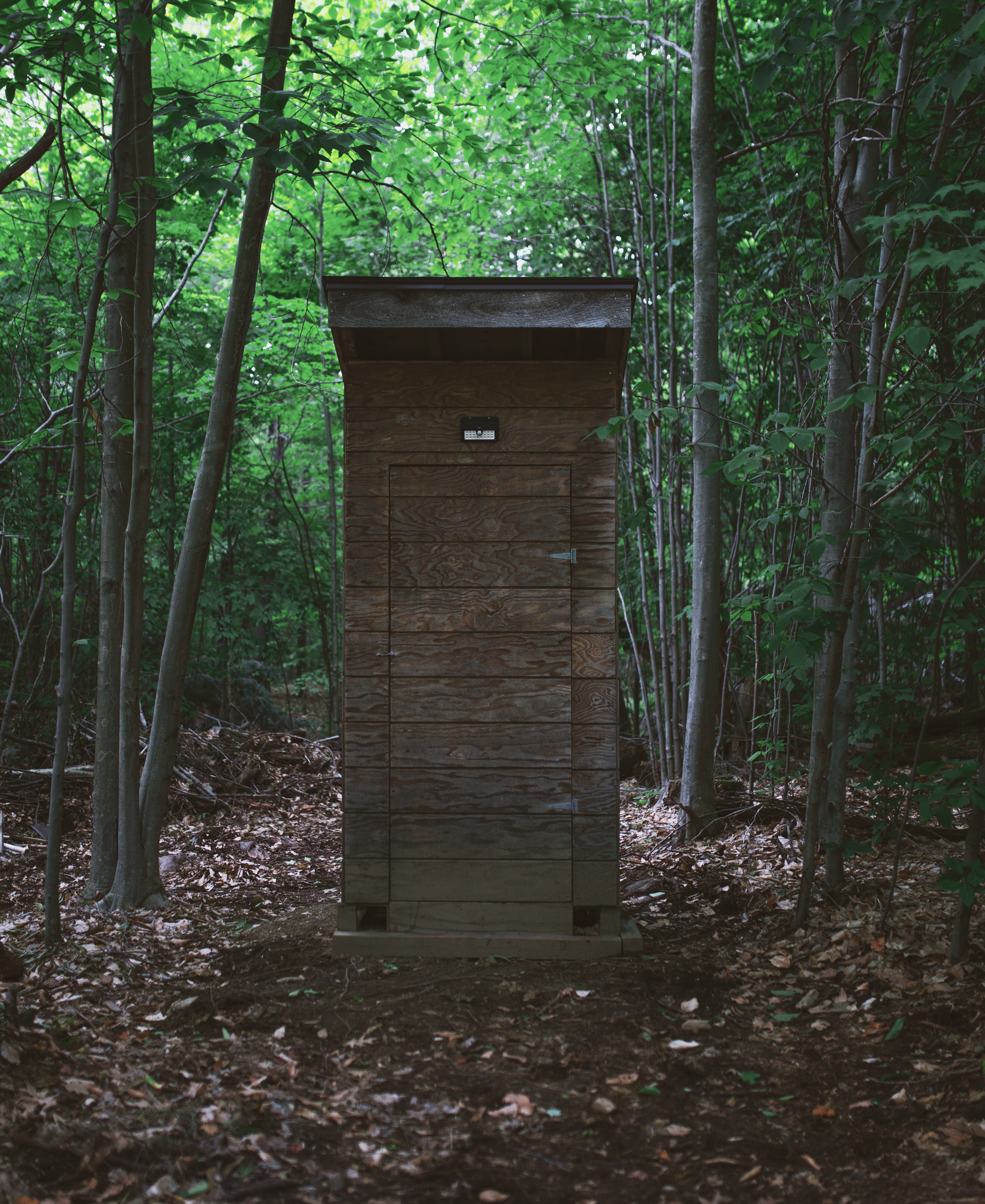 completely compostable outhouse that is well stocked with everything would need 