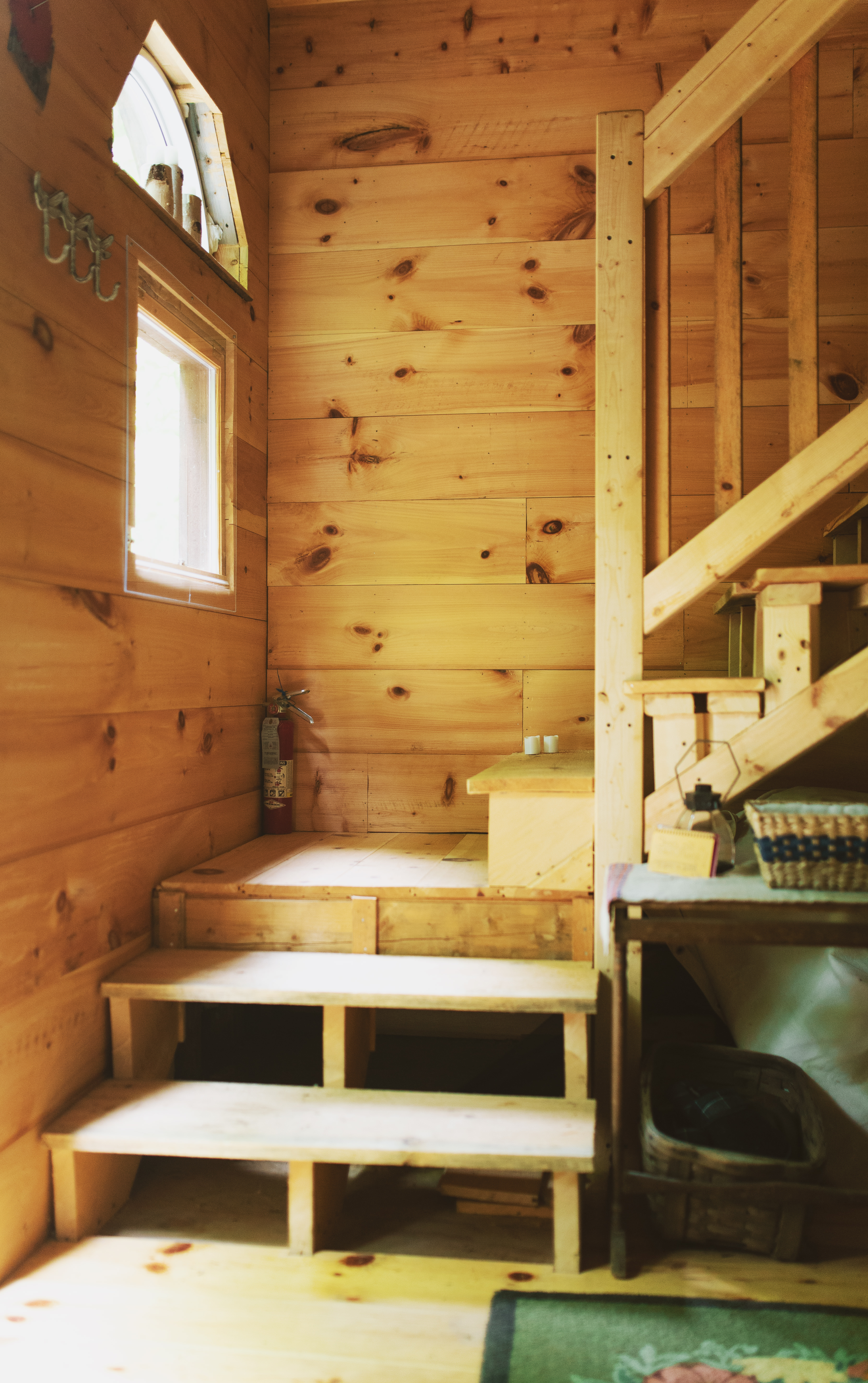 staircase to the loft