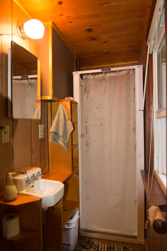 Shower and sink
