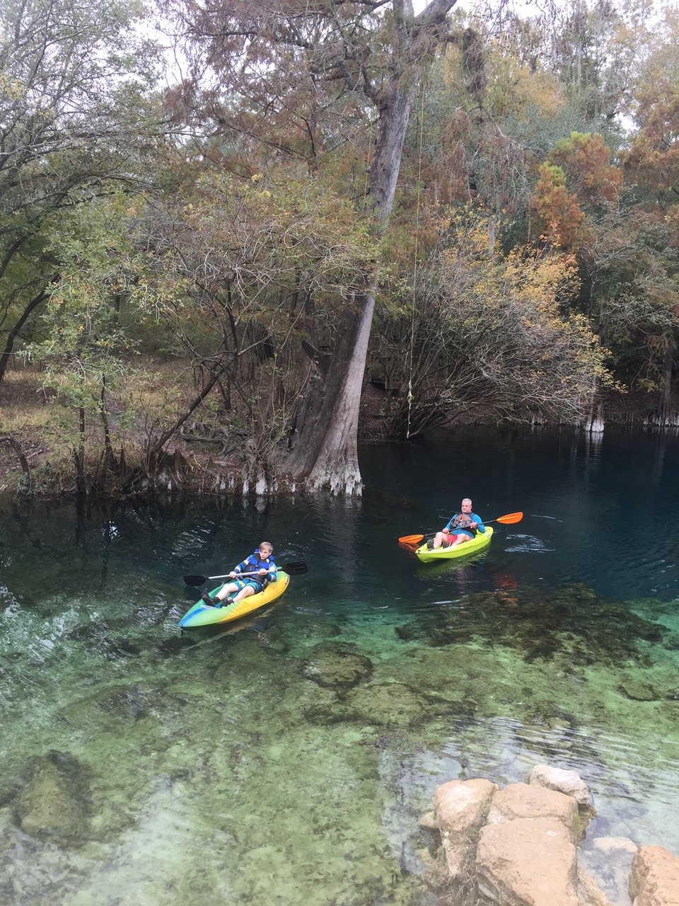 royal spring just down the road by car. a leisurely 2 hour kayak trip from the house. There is also a boat ramp there to take out