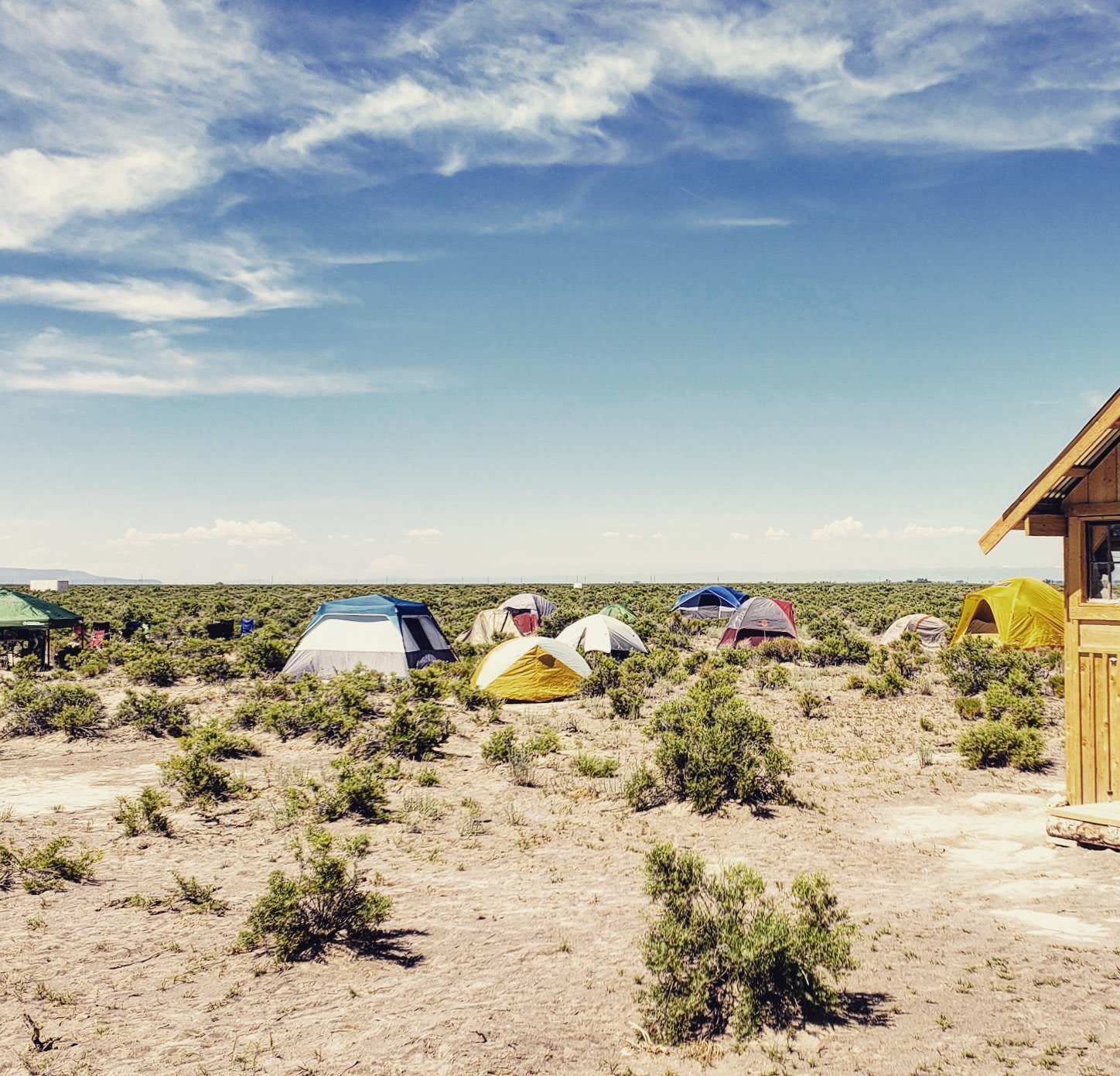 This is site 3, with about 11 tents and 21 campers that weekend. Just an example of the size of the sites. We can accommodate very large camping groups. You can even rent the entire camp (all 6 sites) for your next scouts or church retreat. 